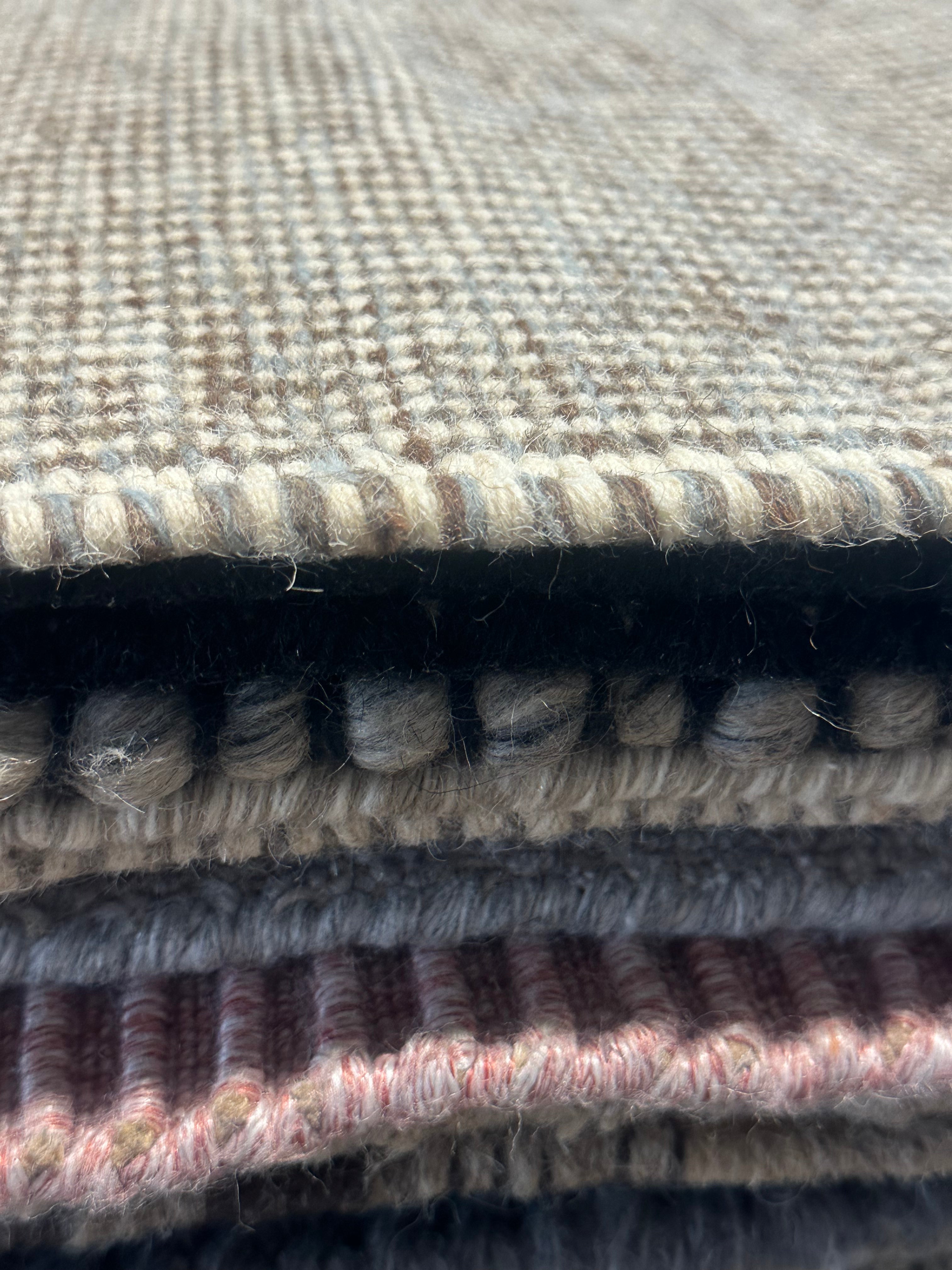 John Delray 6.6x9.3 Grey Handwoven Modern Rug