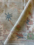 Corinne de Berry 8.10x11.7 Light Blue Red Whitewashed Afghani Oushak Rug
