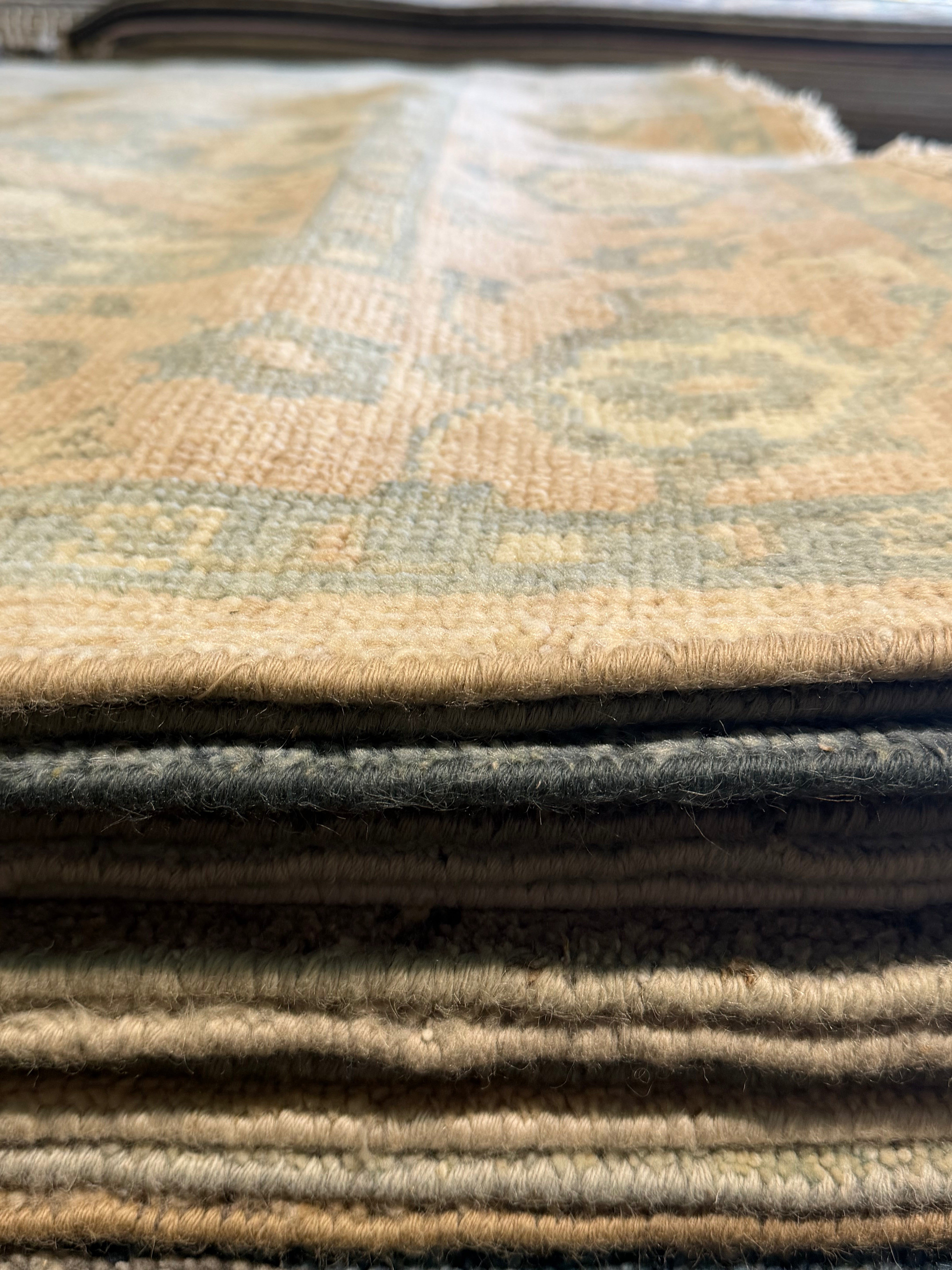 Mindy Kaling 8x10 Camel Hand-Knotted Oushak Rug