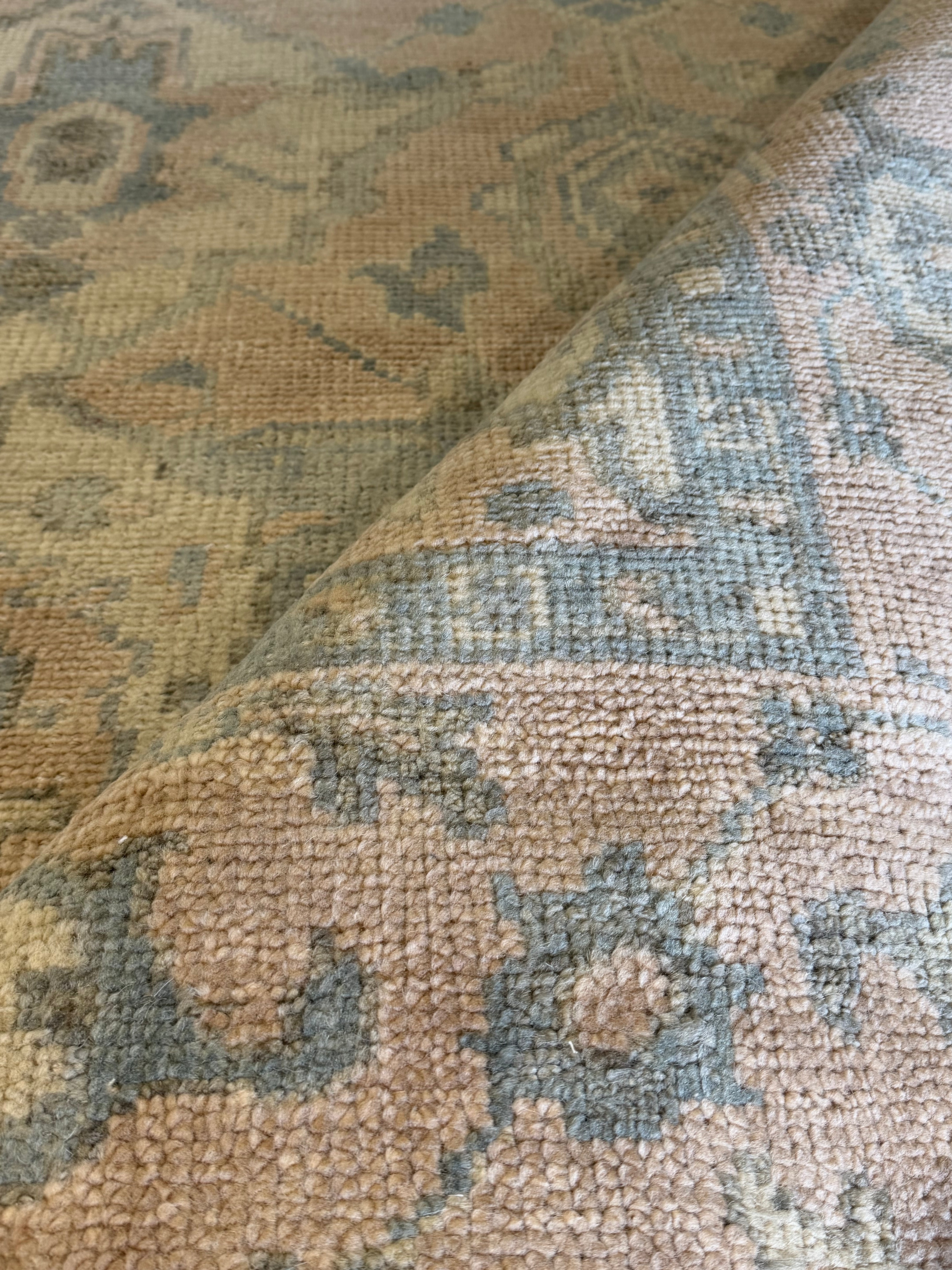 Mindy Kaling 8x10 Camel Hand-Knotted Oushak Rug