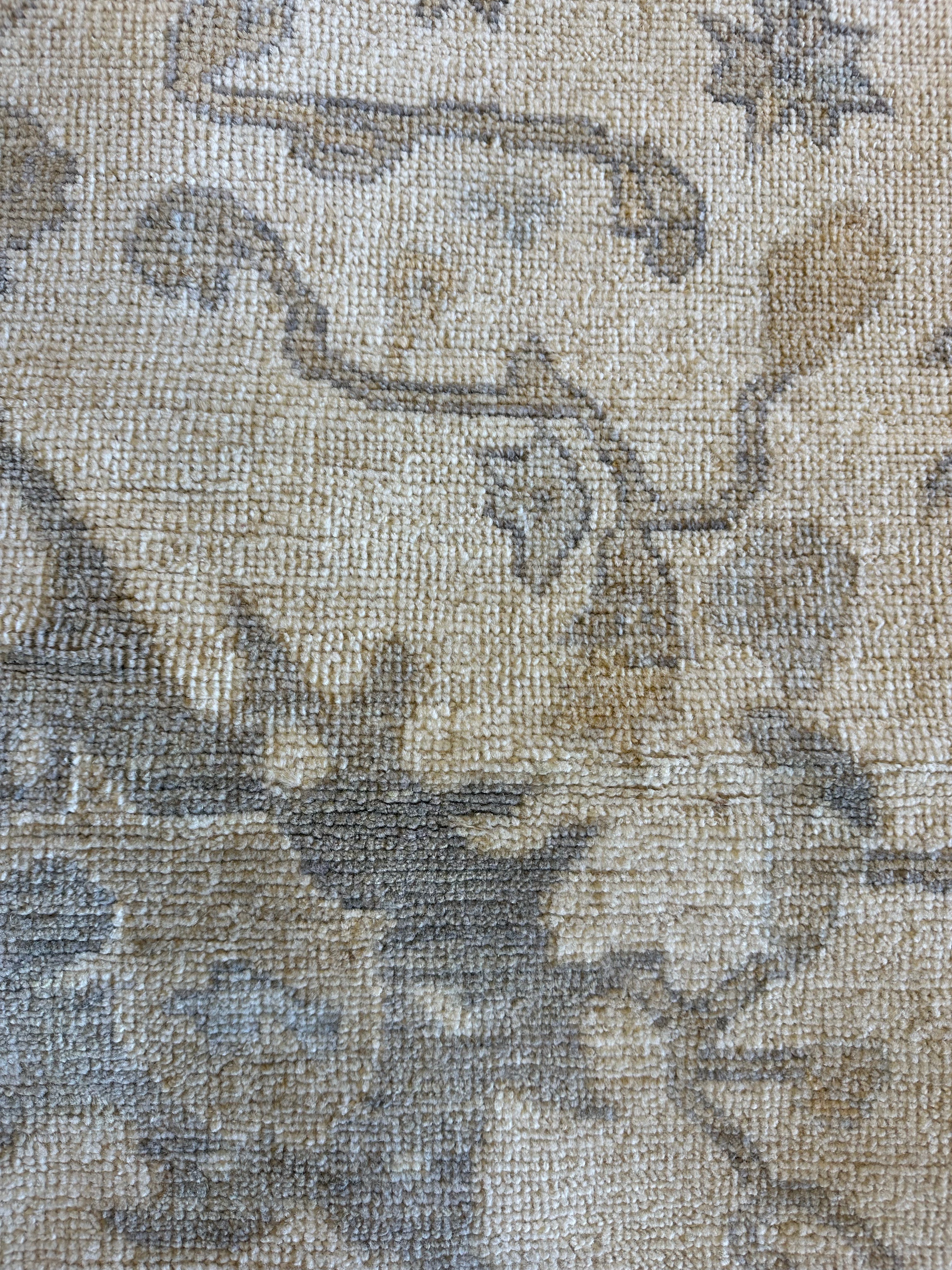 Kayla Dobilas 9.1x12.2 Light Blue Whitewashed Afghani Oushak Rug