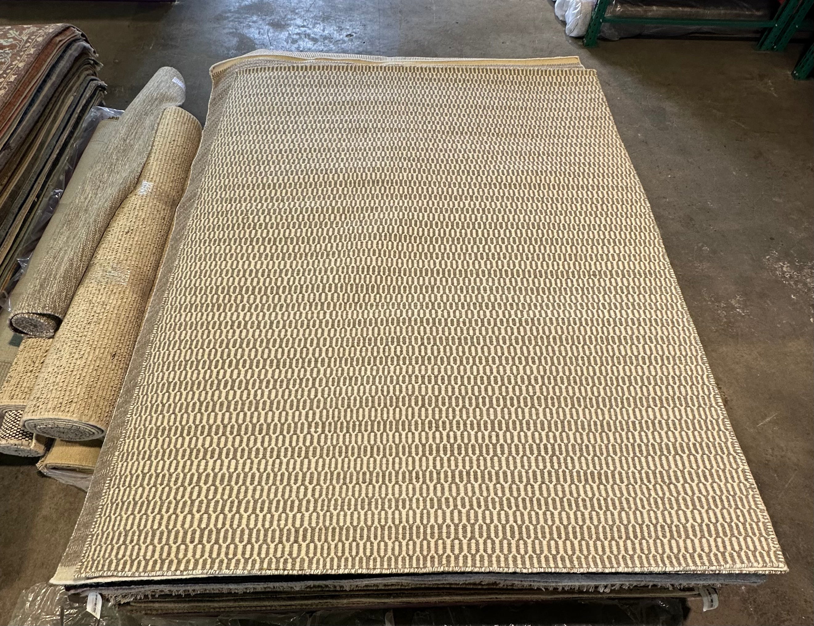 Brian Boyton 6x7.9 Grey Handwoven Modern Rug