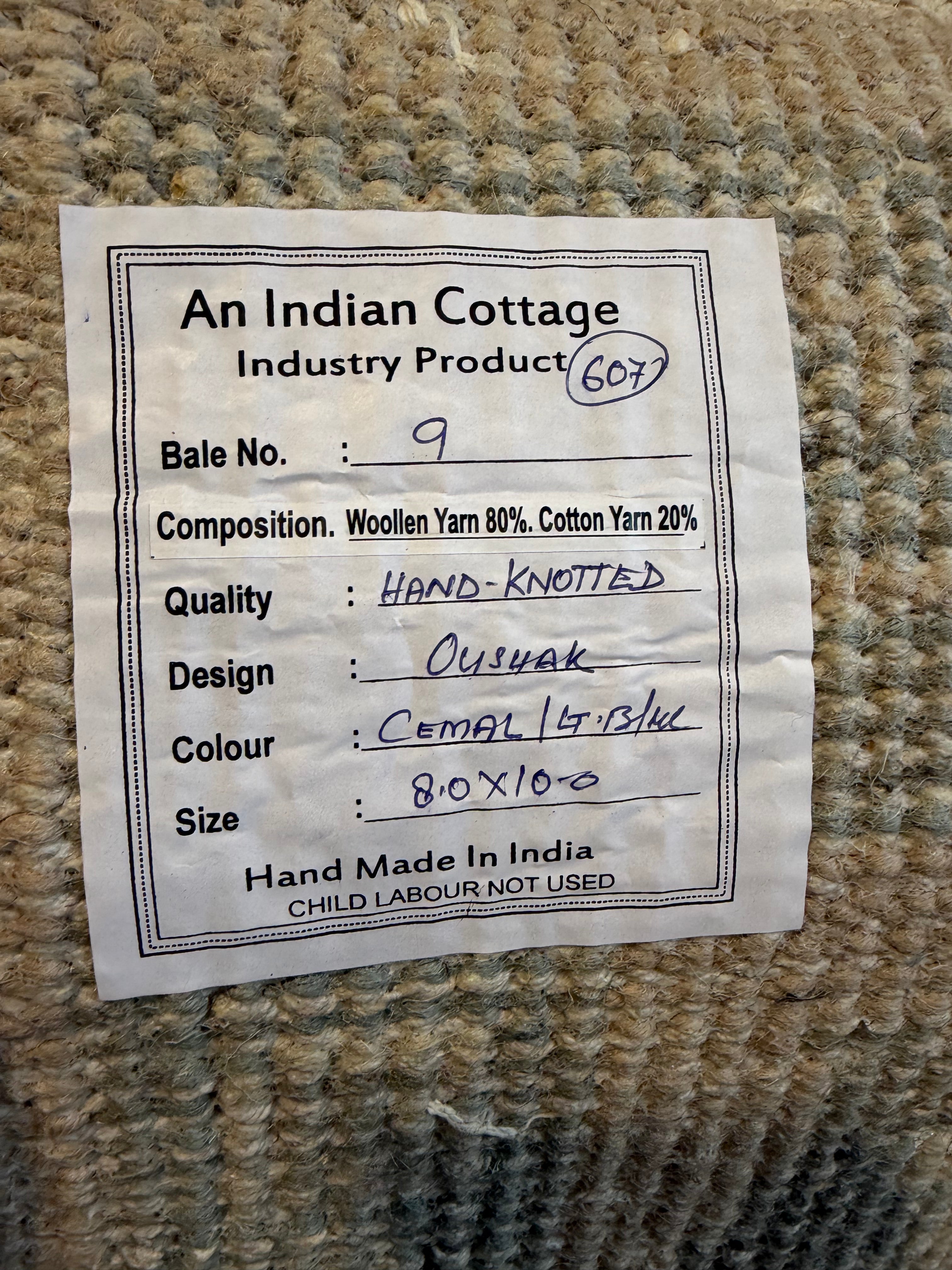 Mindy Kaling 8x10 Camel Hand-Knotted Oushak Rug