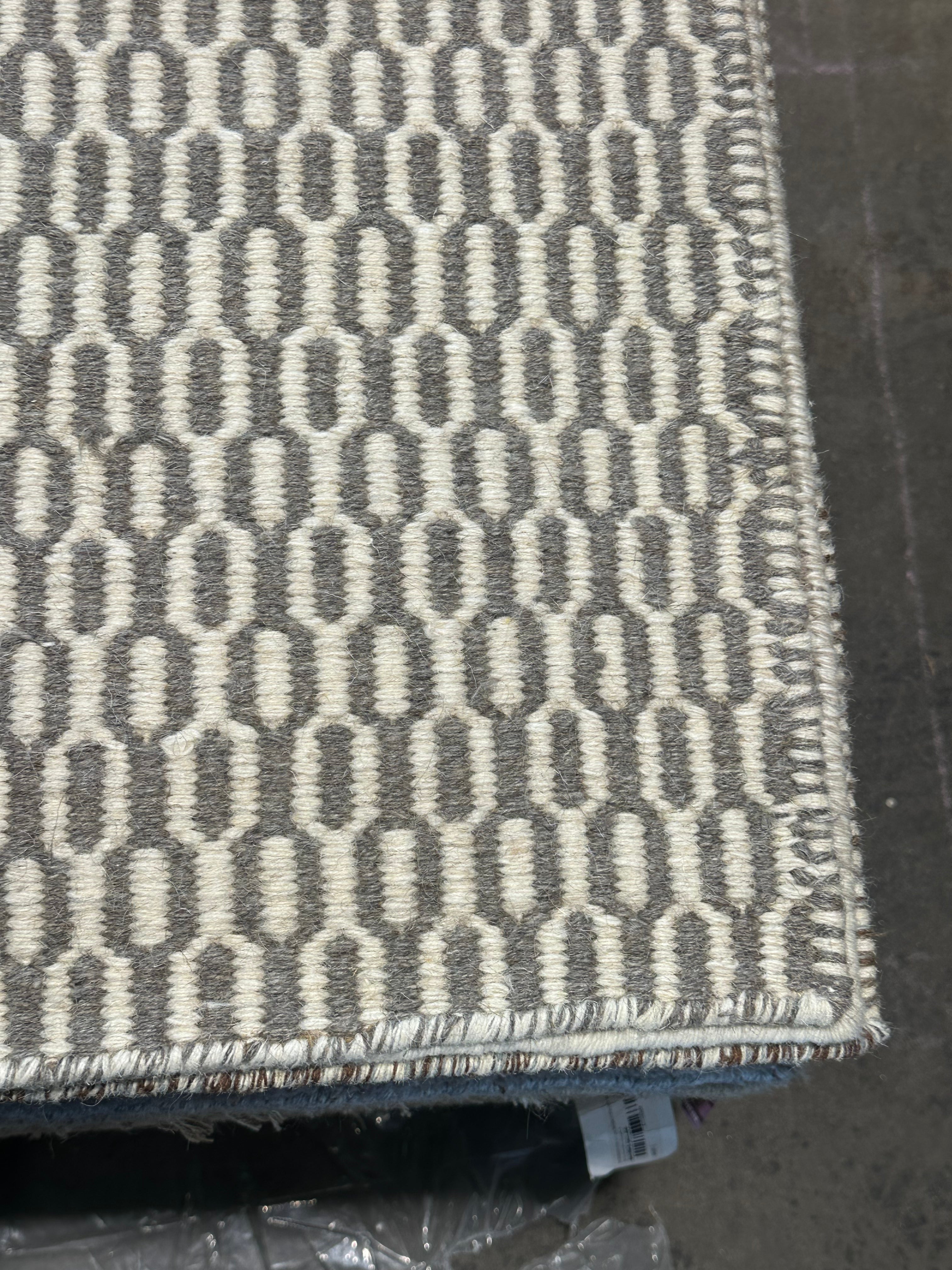 Brian Boyton 6x7.9 Grey Handwoven Modern Rug