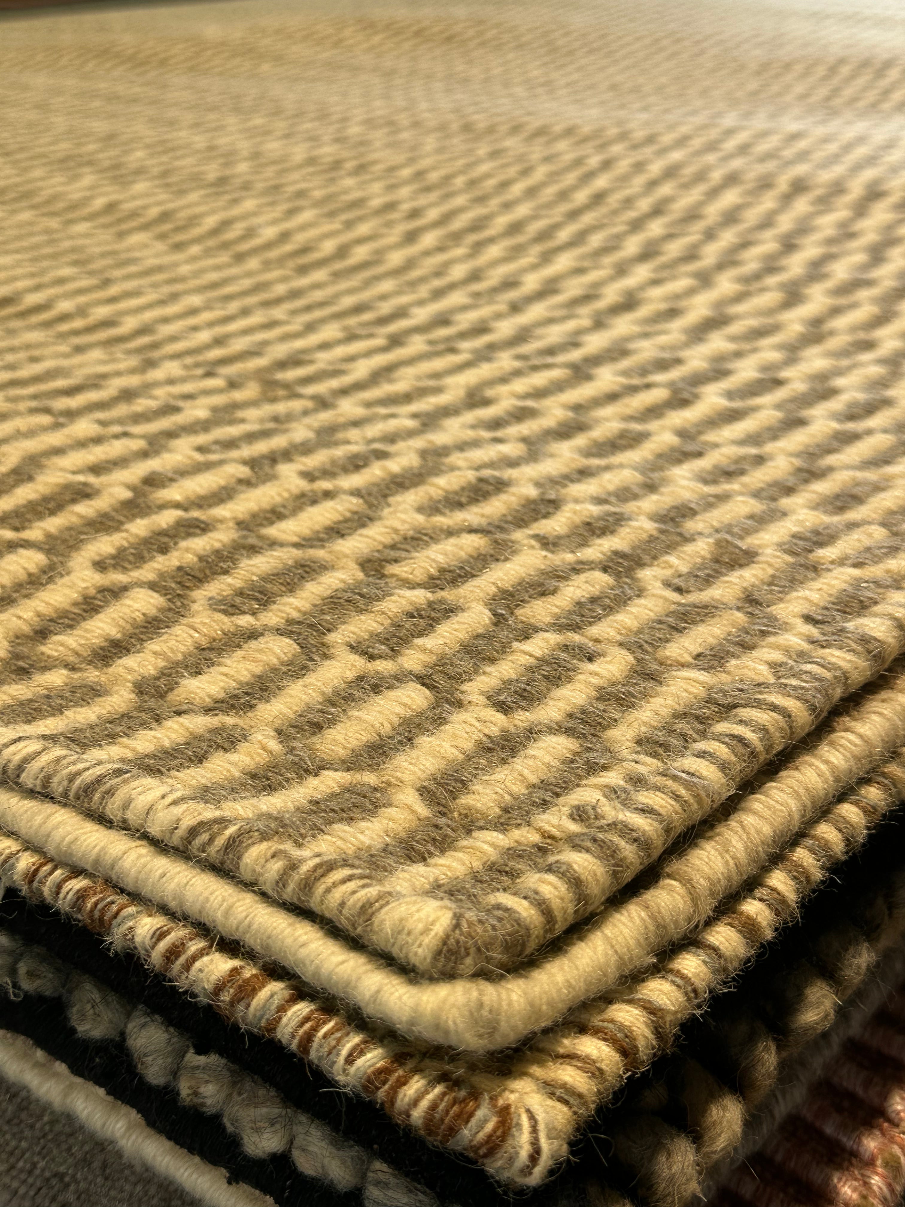Brian Boyton 6x7.9 Grey Handwoven Modern Rug