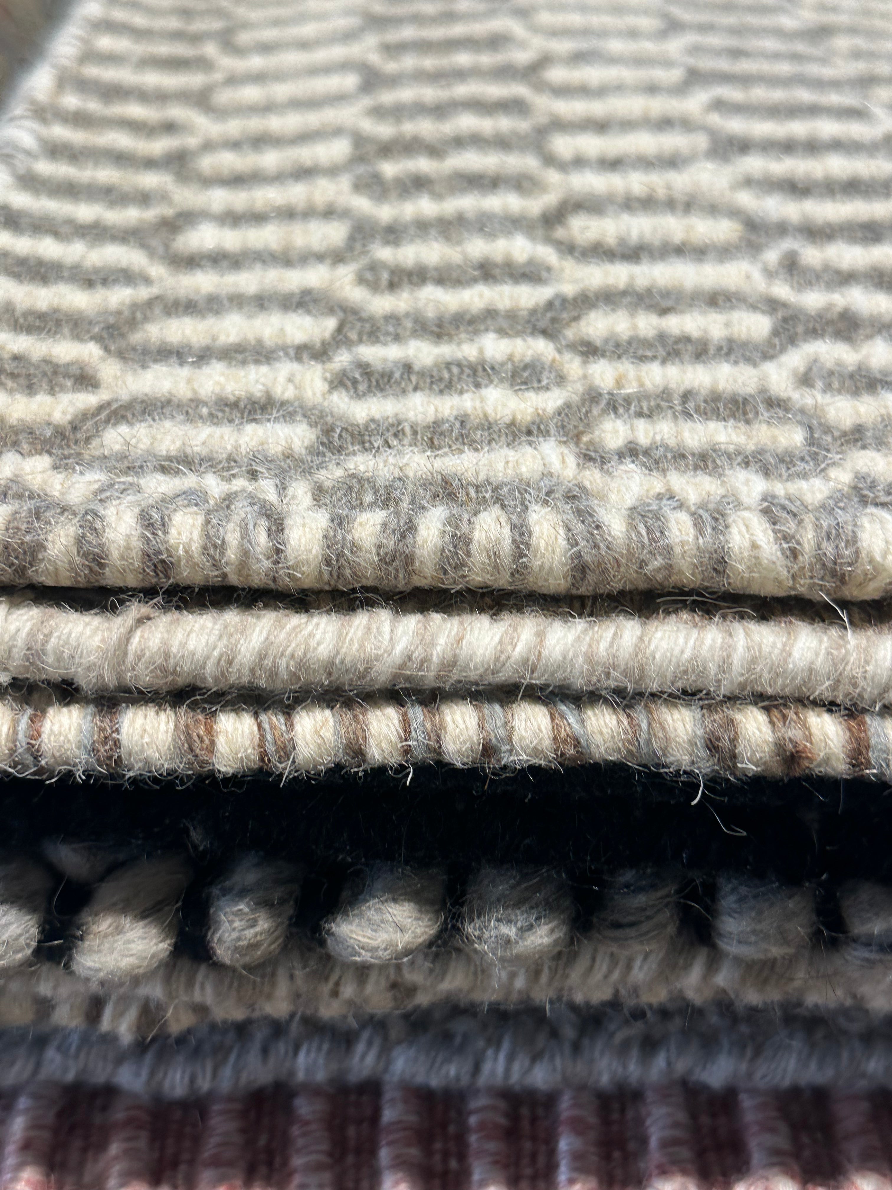 Brian Boyton 6x7.9 Grey Handwoven Modern Rug