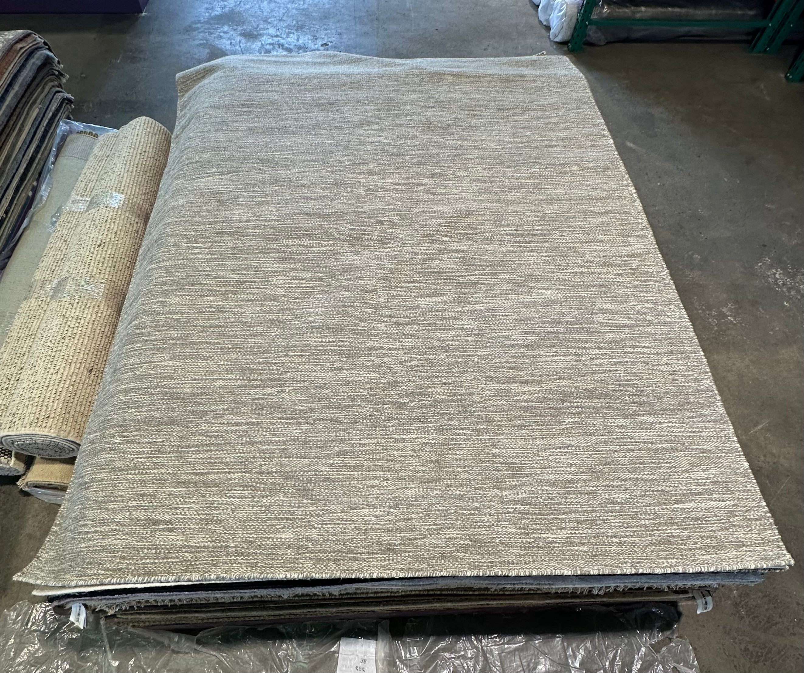 Brett Manheim 6.9x9.6 Grey Handwoven Modern Rug