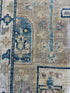 Alexandra Ulanova 9.8x13.3 Blue Whitewashed Afghani Oushak Rug