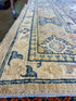Alexandra Ulanova 9.8x13.3 Blue Whitewashed Afghani Oushak Rug
