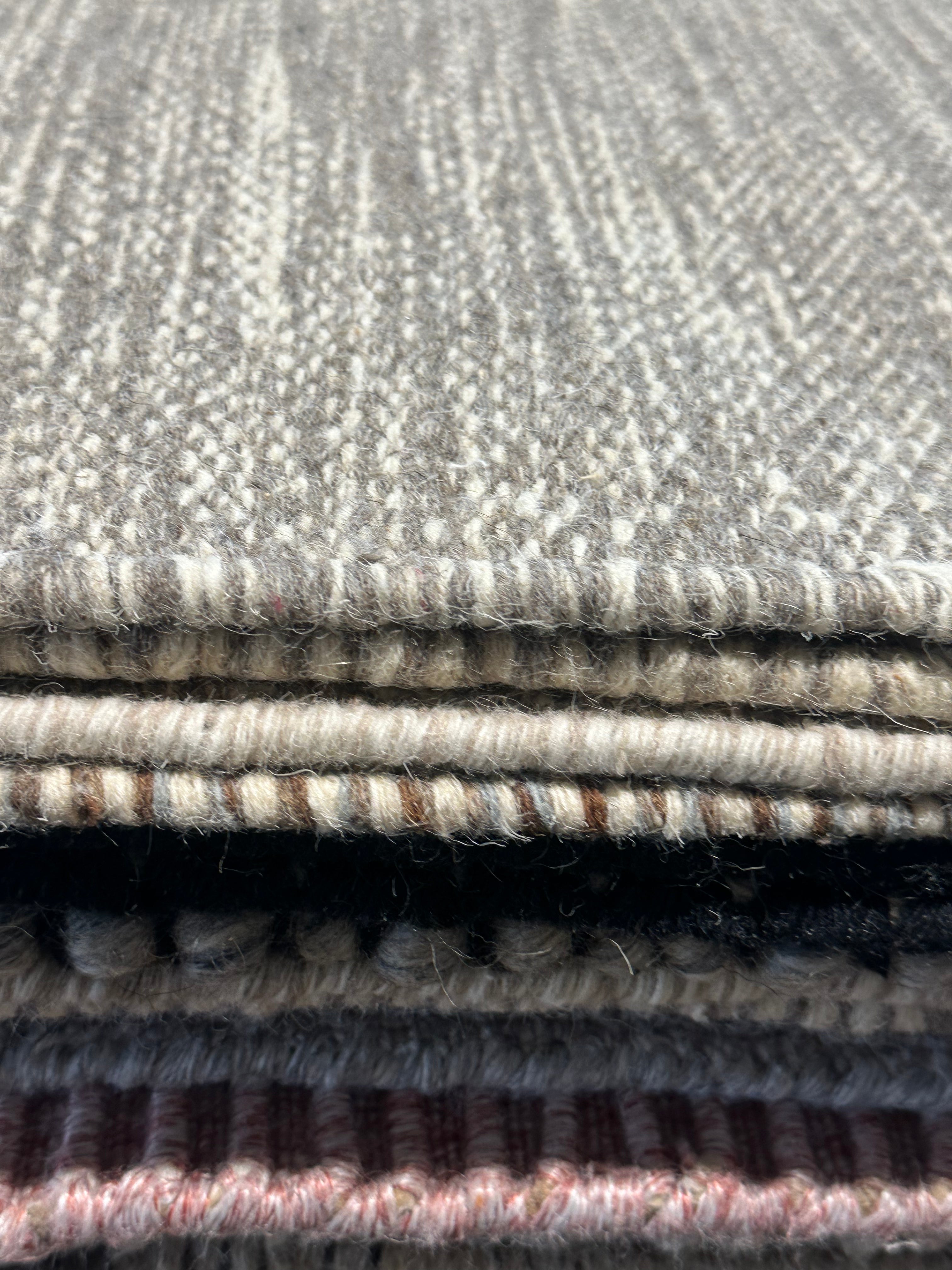 Brett Manheim 6.9x9.6 Grey Handwoven Modern Rug