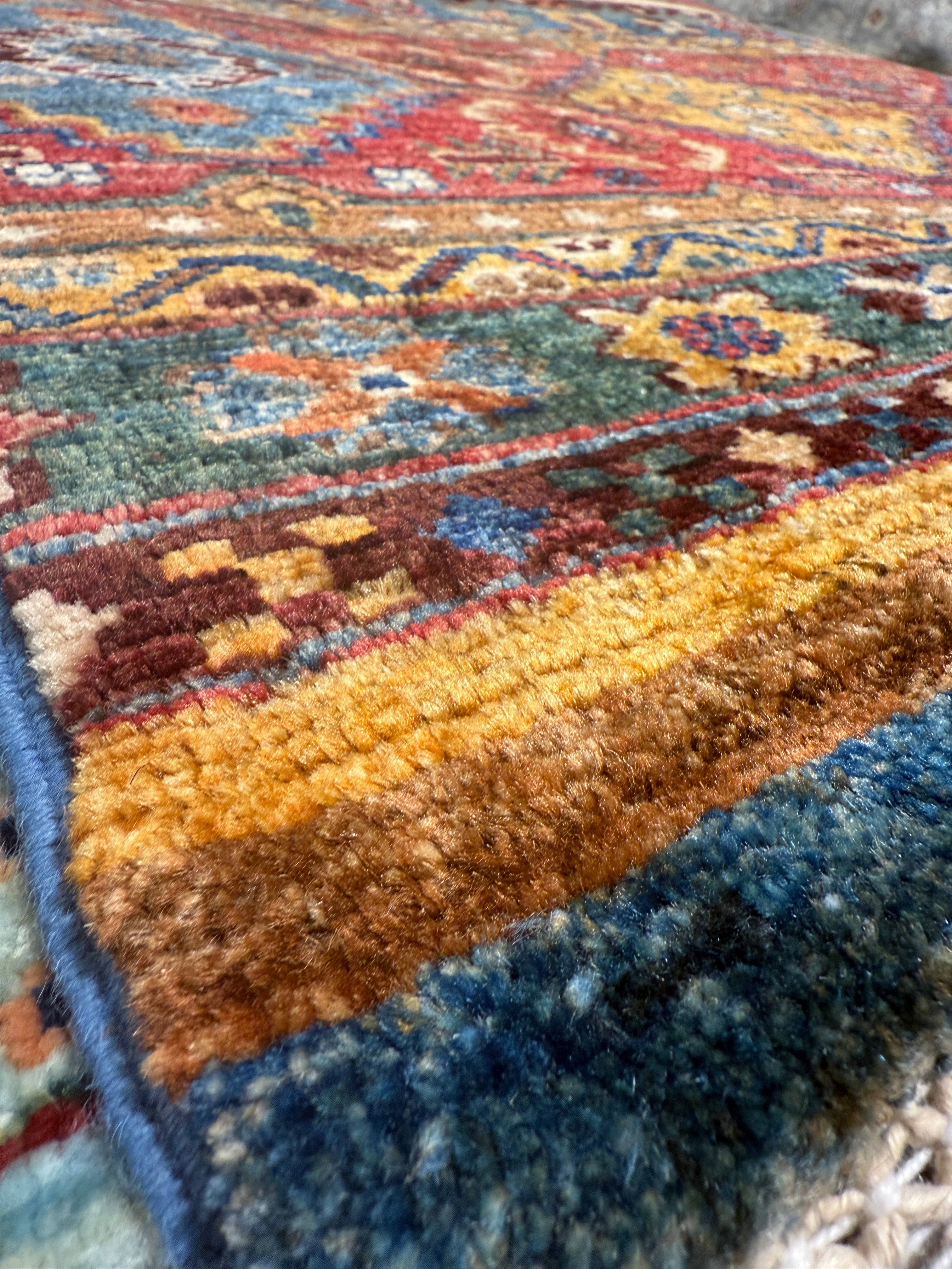 Molly Gordon 2.8x9.9 Colorful Afghani Khorjin Runner