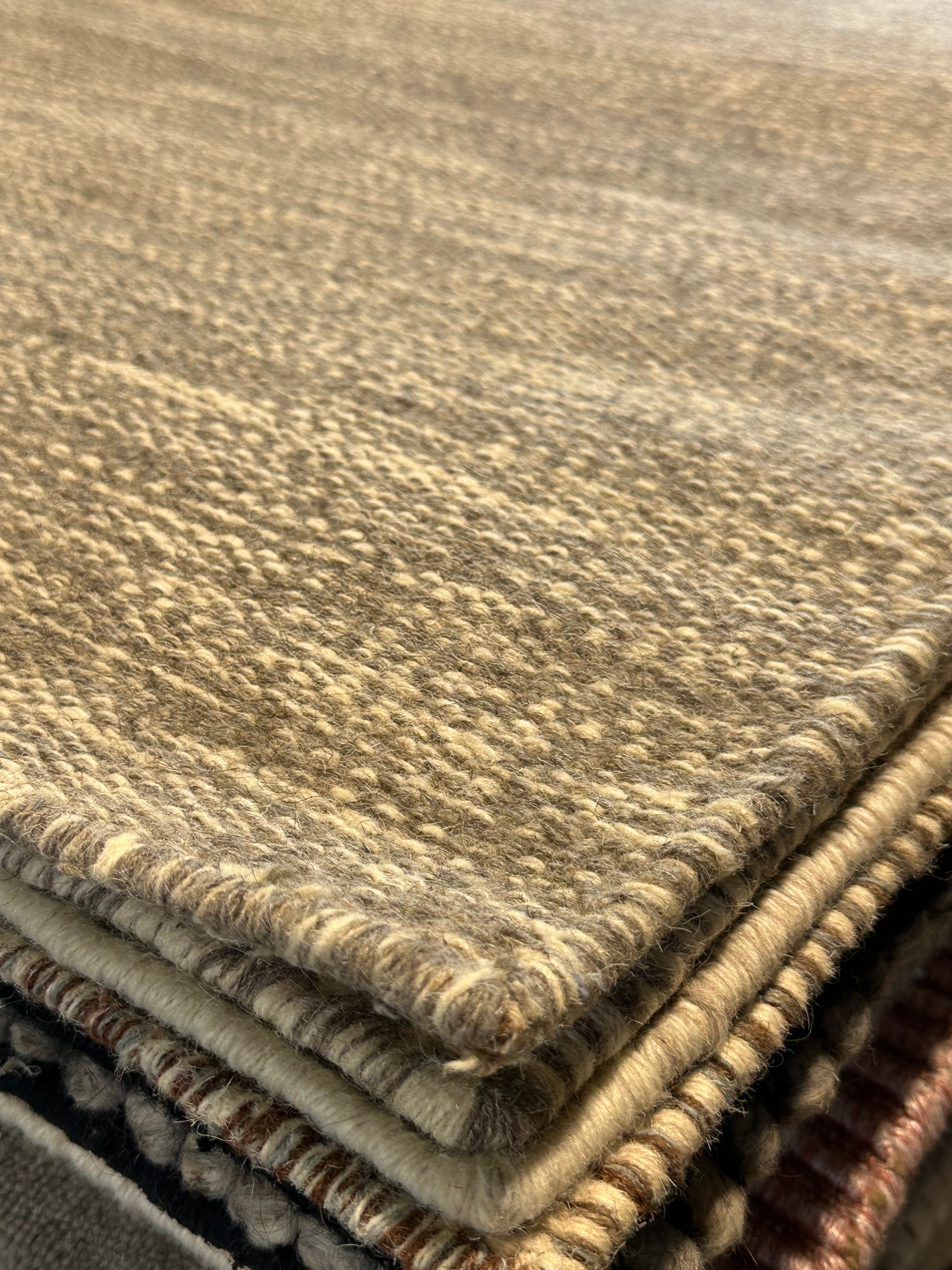 Brett Manheim 6.9x9.6 Grey Handwoven Modern Rug