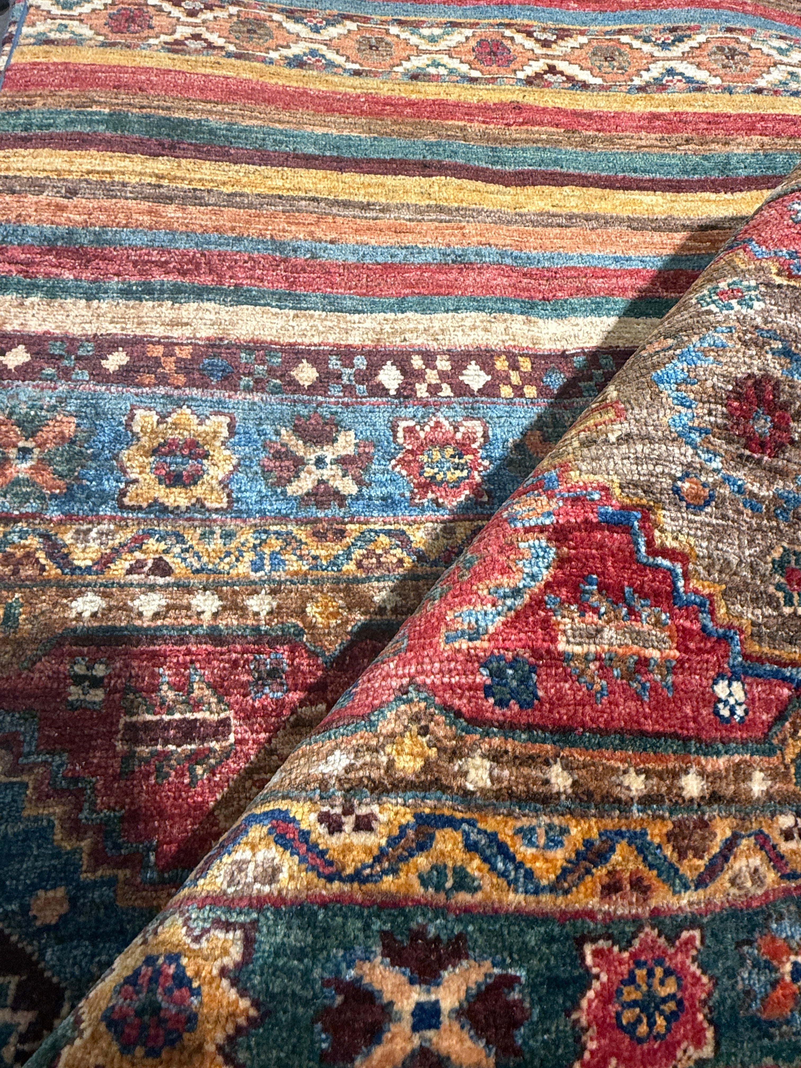 Molly Gordon 2.8x9.9 Colorful Afghani Khorjin Runner