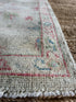 Jodie Elliott 3x9.10 Grey Red Whitewashed Afghani Oushak Runner