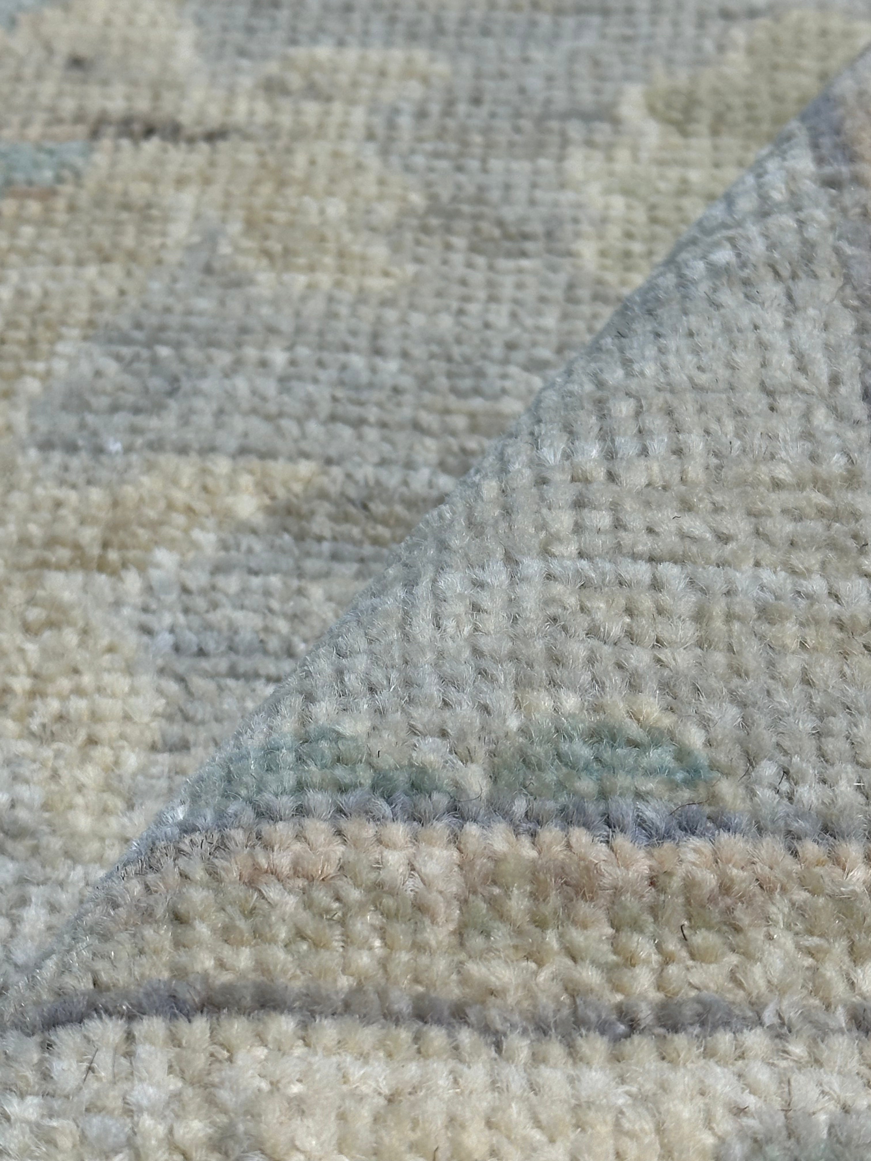 Anita Berkhané 2.9x7.10 Afghani Whitewashed Oushak