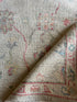 Jodie Elliott 3x9.10 Grey Red Whitewashed Afghani Oushak Runner