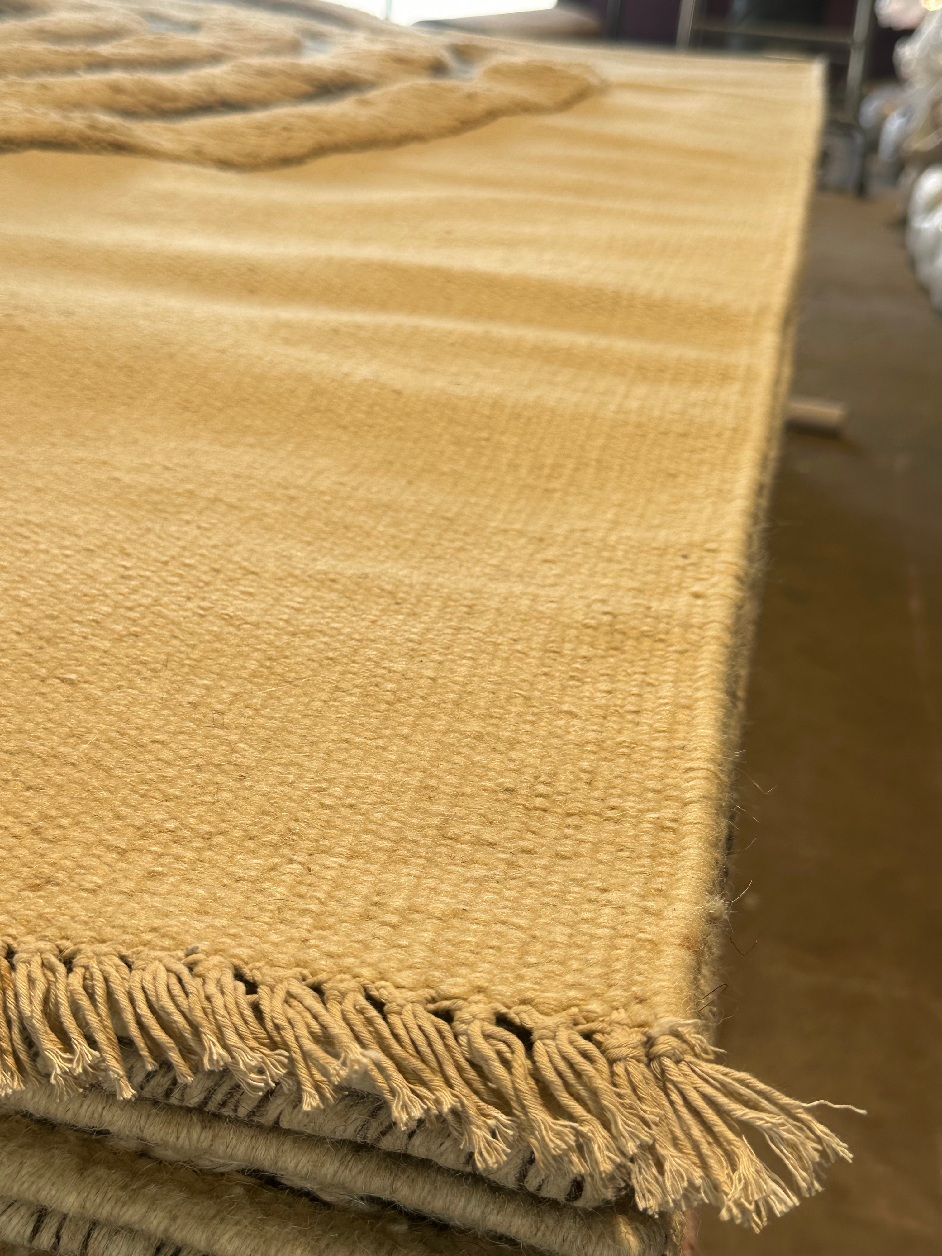 Jay Smith 6.6x9.3 Beige Handwoven Modern Rug