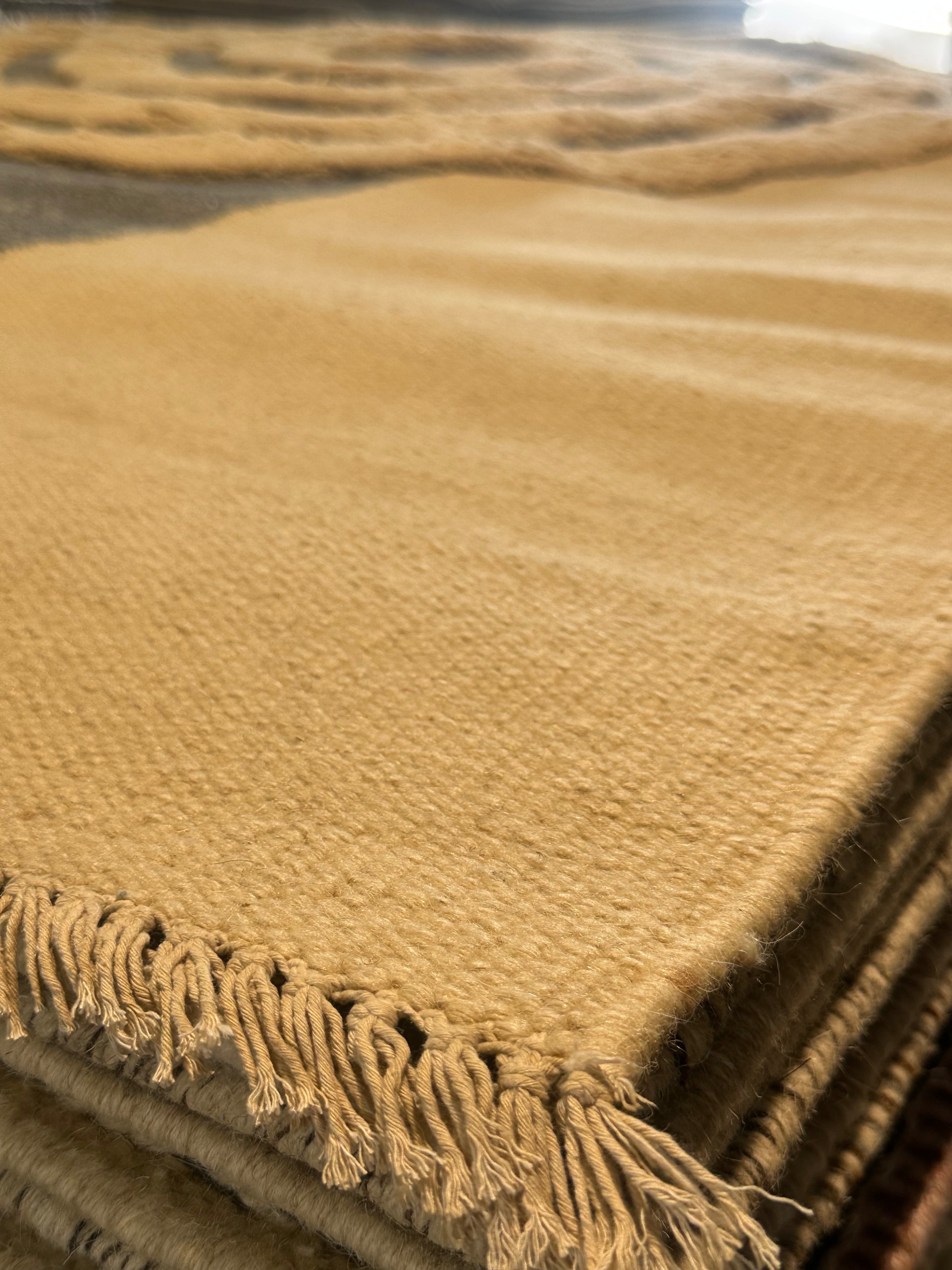 Jay Smith 6.6x9.3 Beige Handwoven Modern Rug