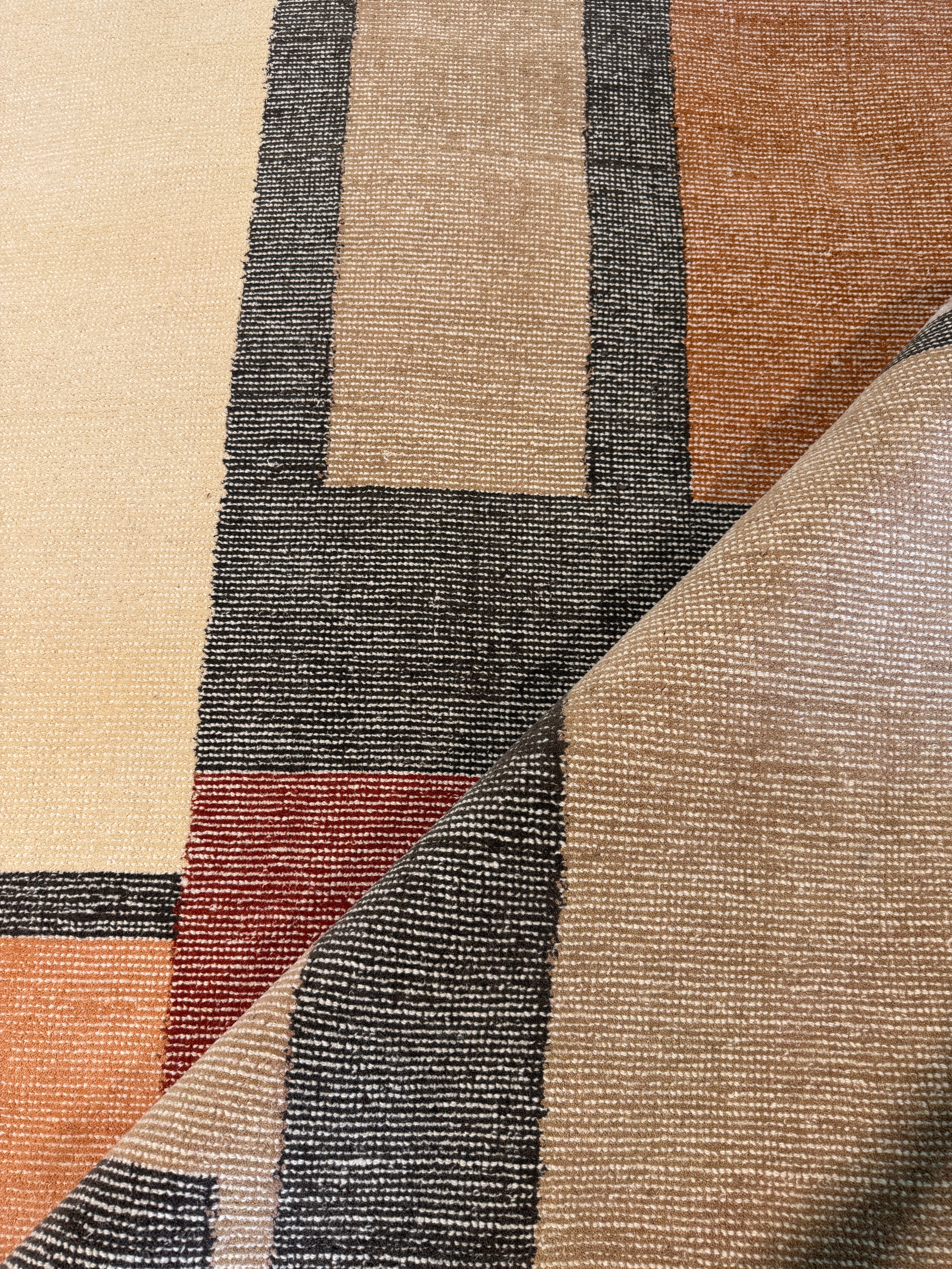 Marcus Lathan 8x10 Brown Handwoven Modern Rug