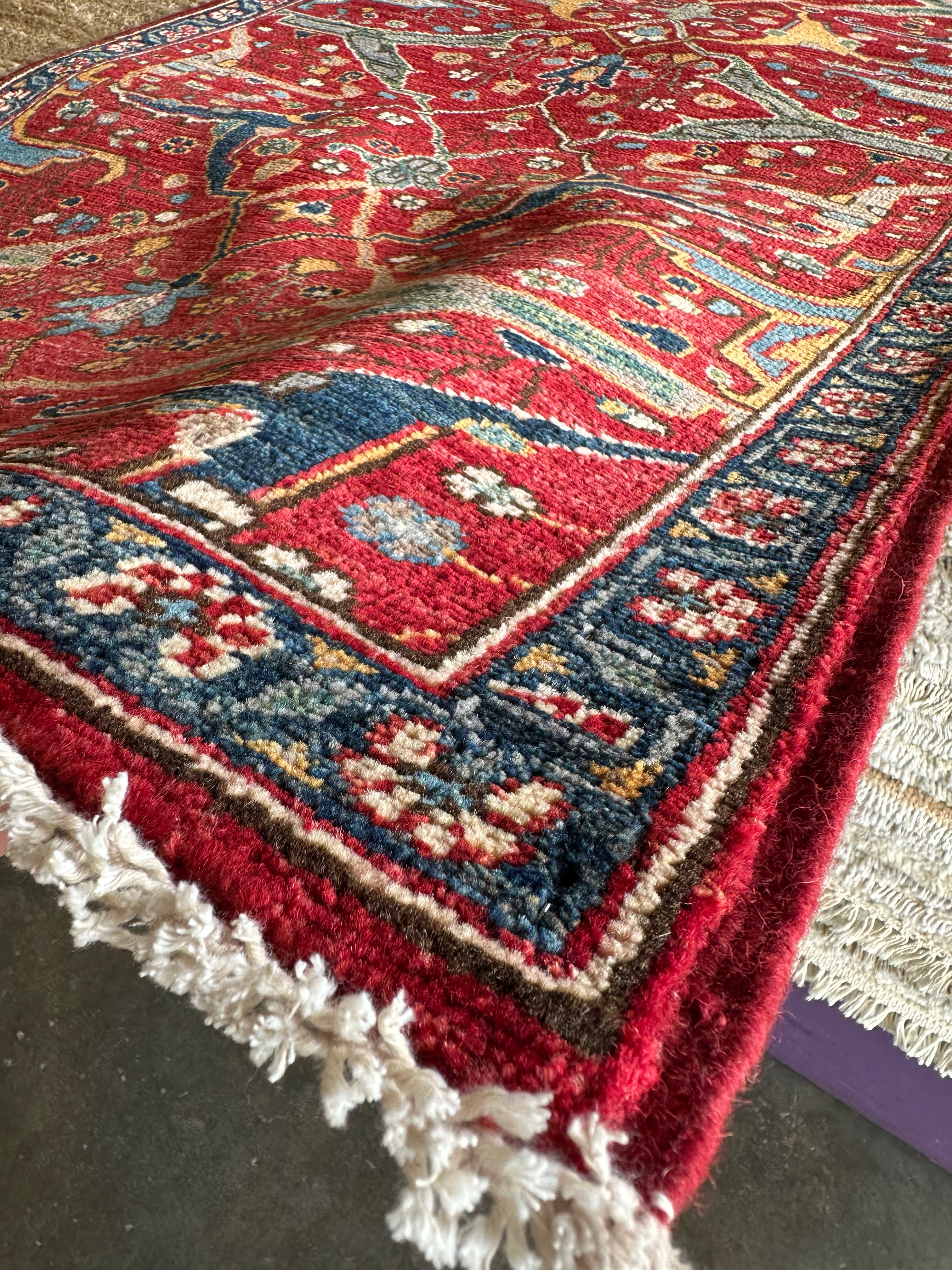 Kate Trefry 2.10x17.7 Red Chobi Afghani Runner