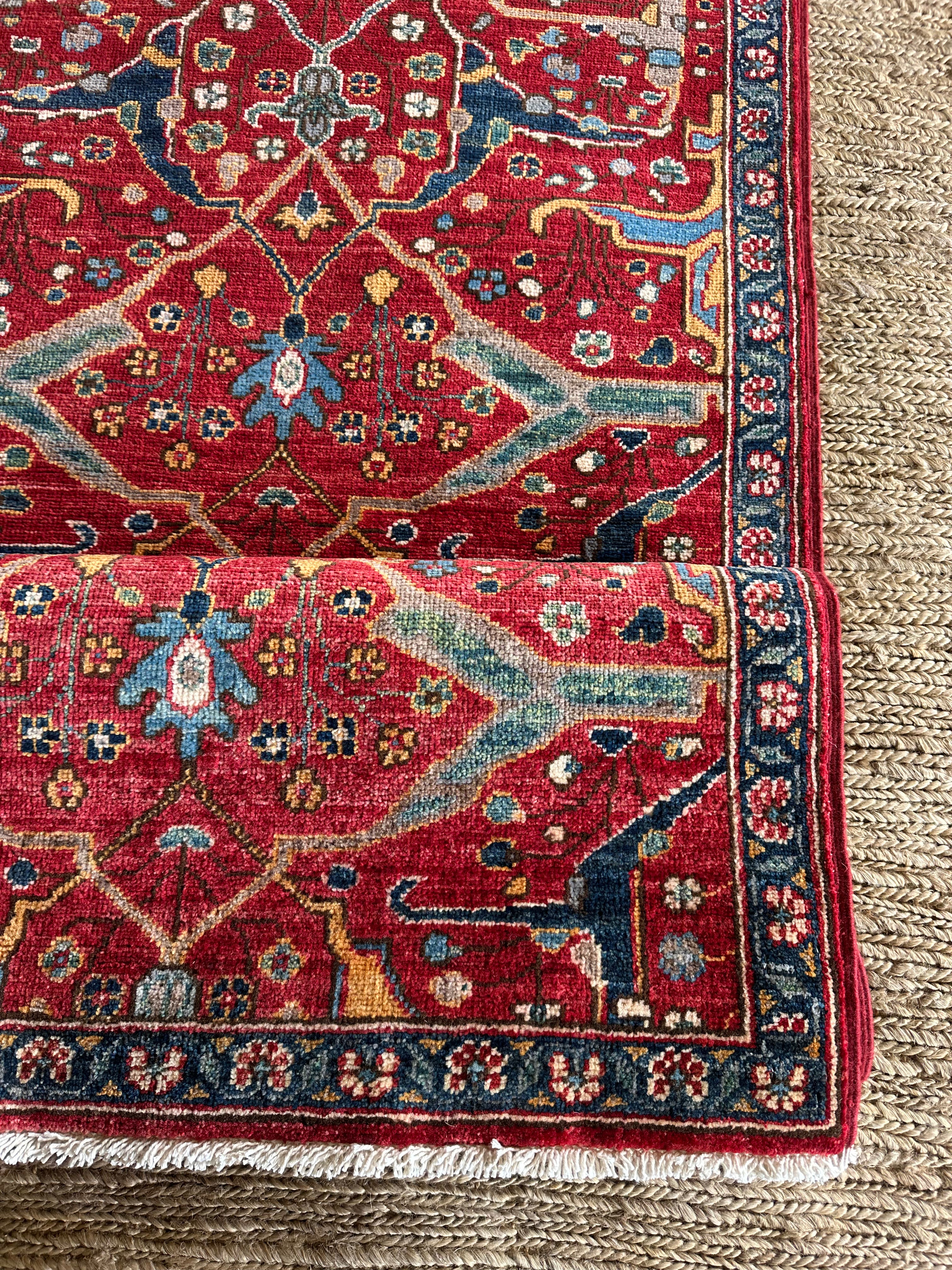 Kate Trefry 2.10x17.7 Red Chobi Afghani Runner