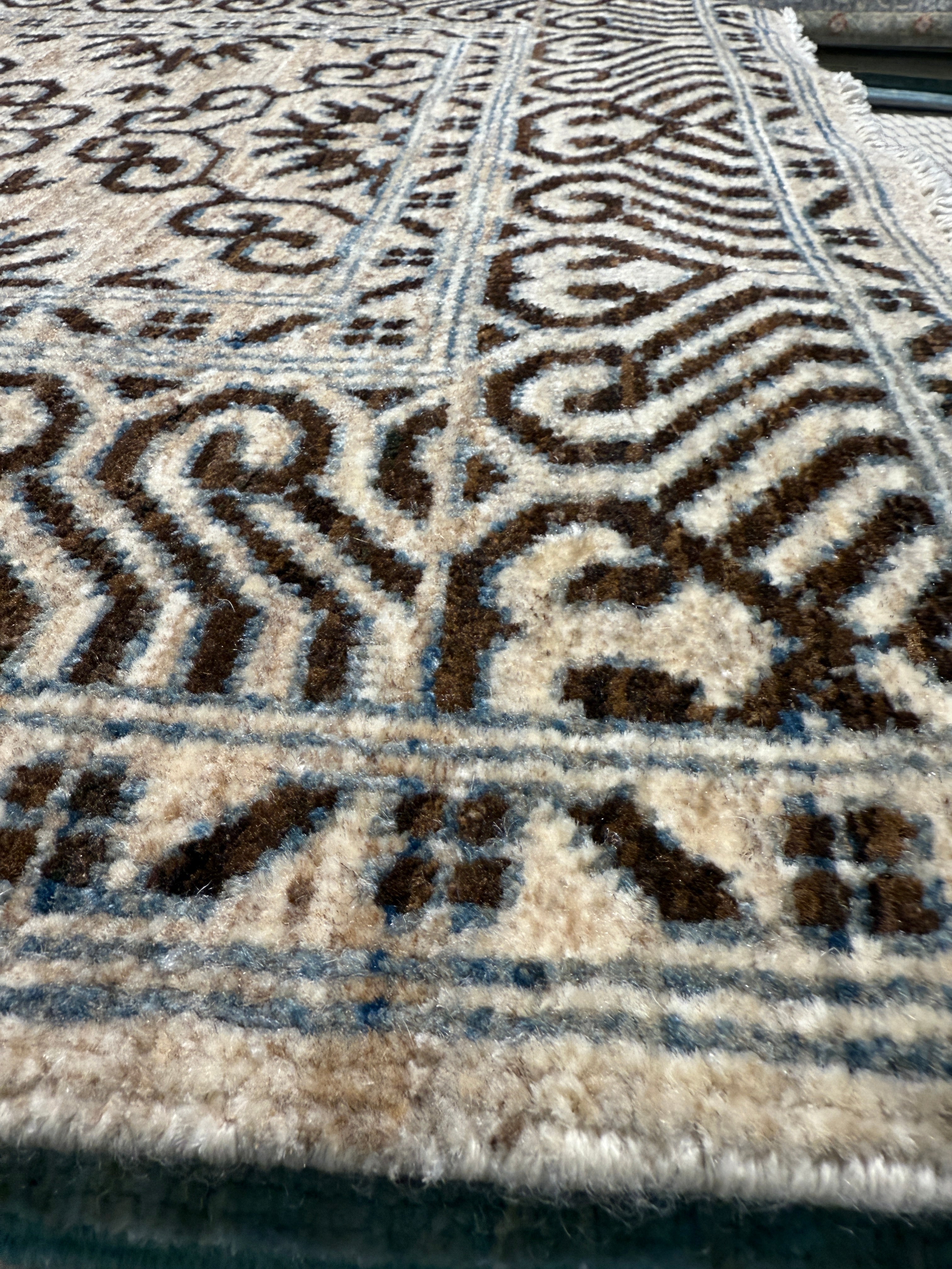 Samantha Morgison 2.9x9.10 Brown Afghani Chobi Runner