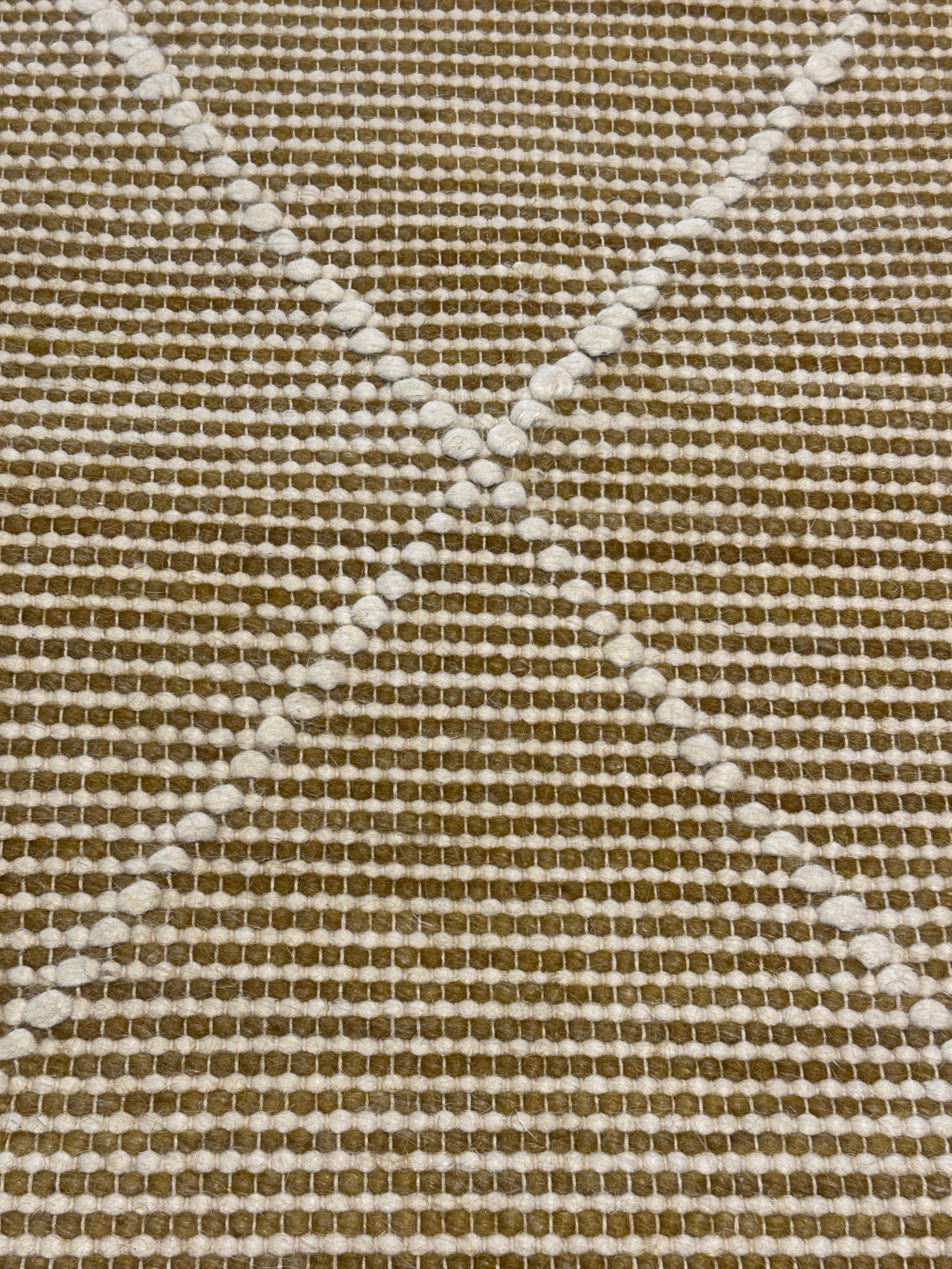 Jacob Rapini 6.9x9.3 Gold Handwoven Modern Rug