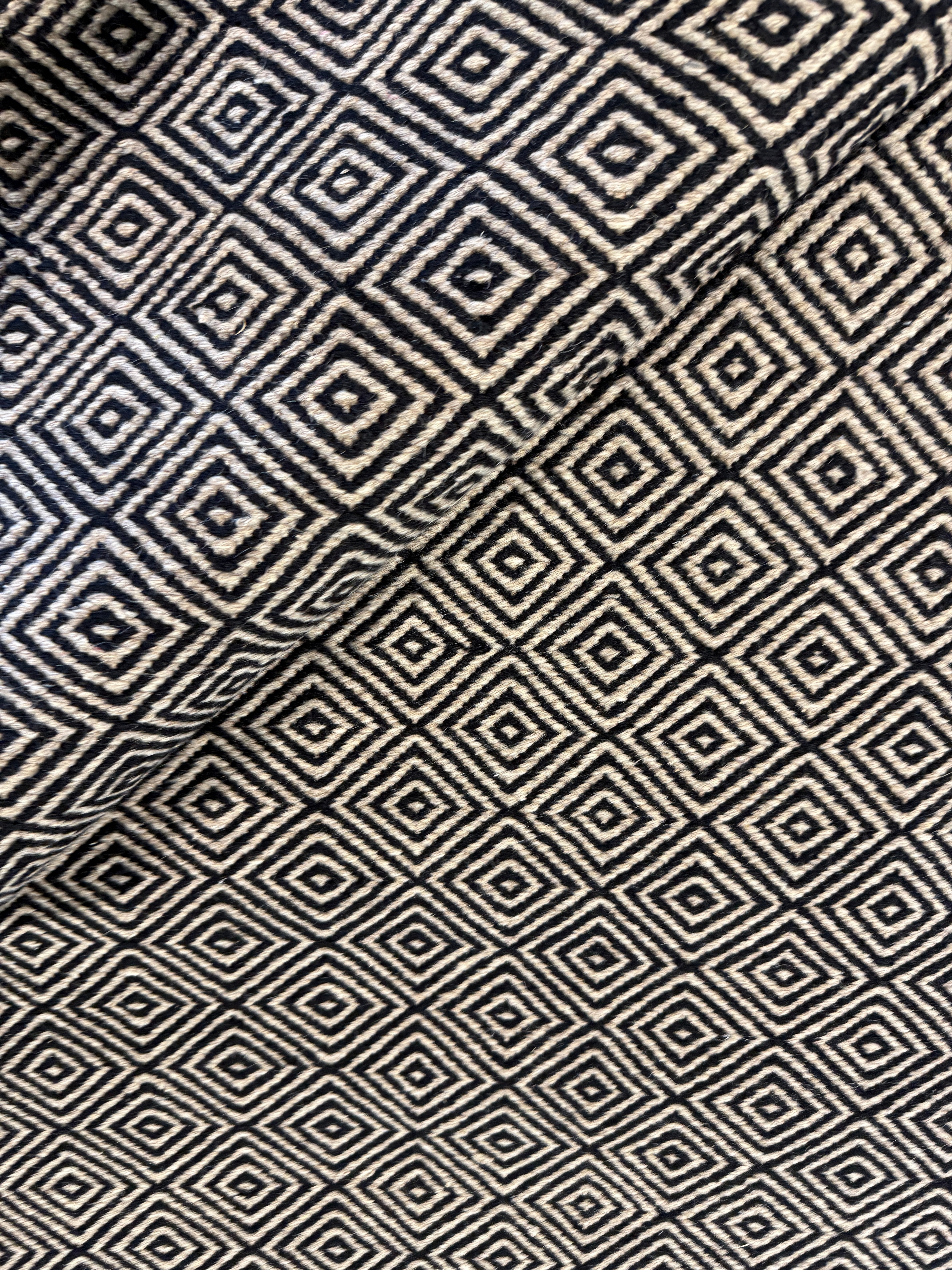 Jordan Helman 8.3x9.9 Dark Grey Handwoven Modern Rug