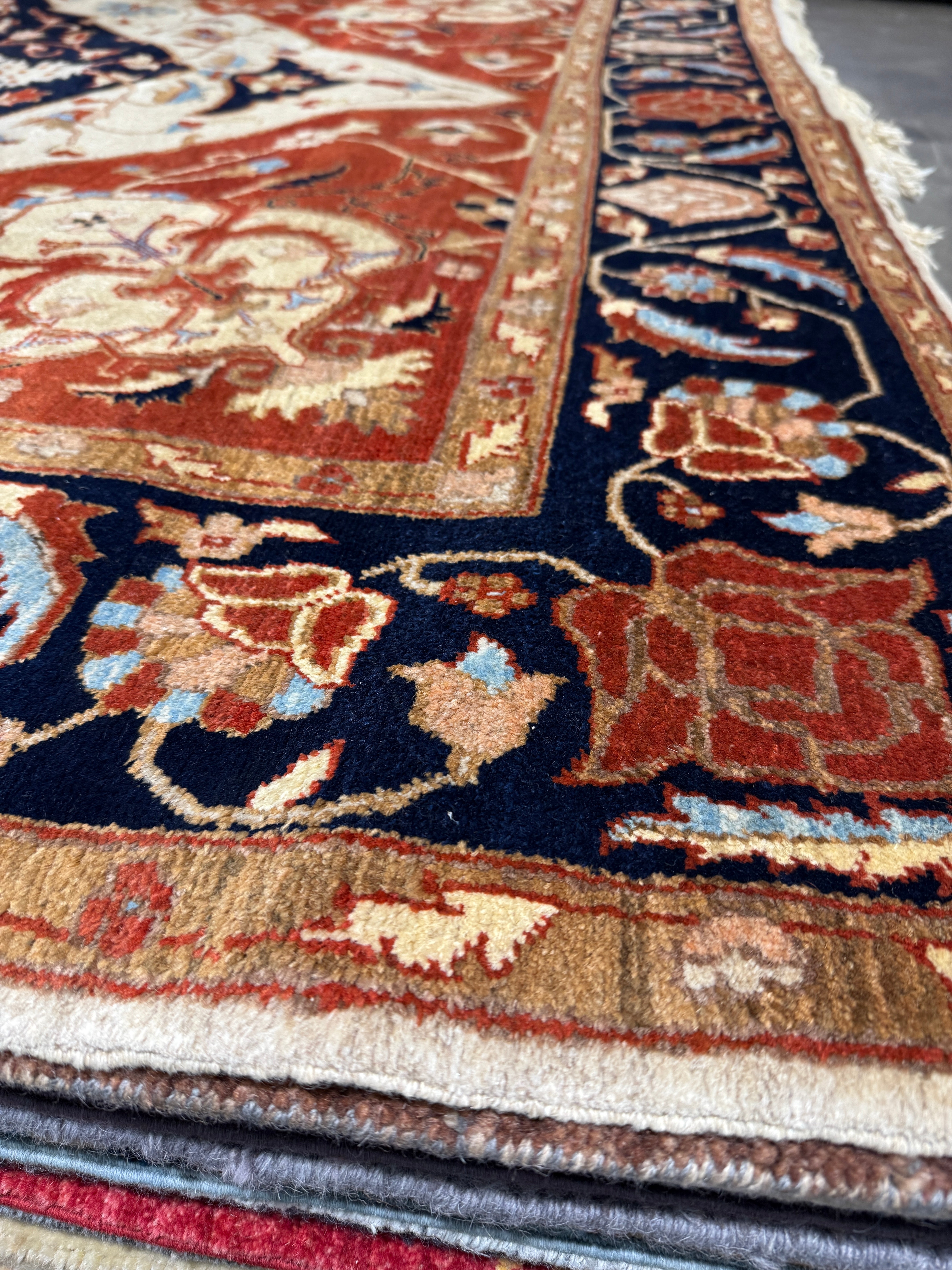 Karen Wheeler 6.2x9.5 Turkish Oushak Red Rug