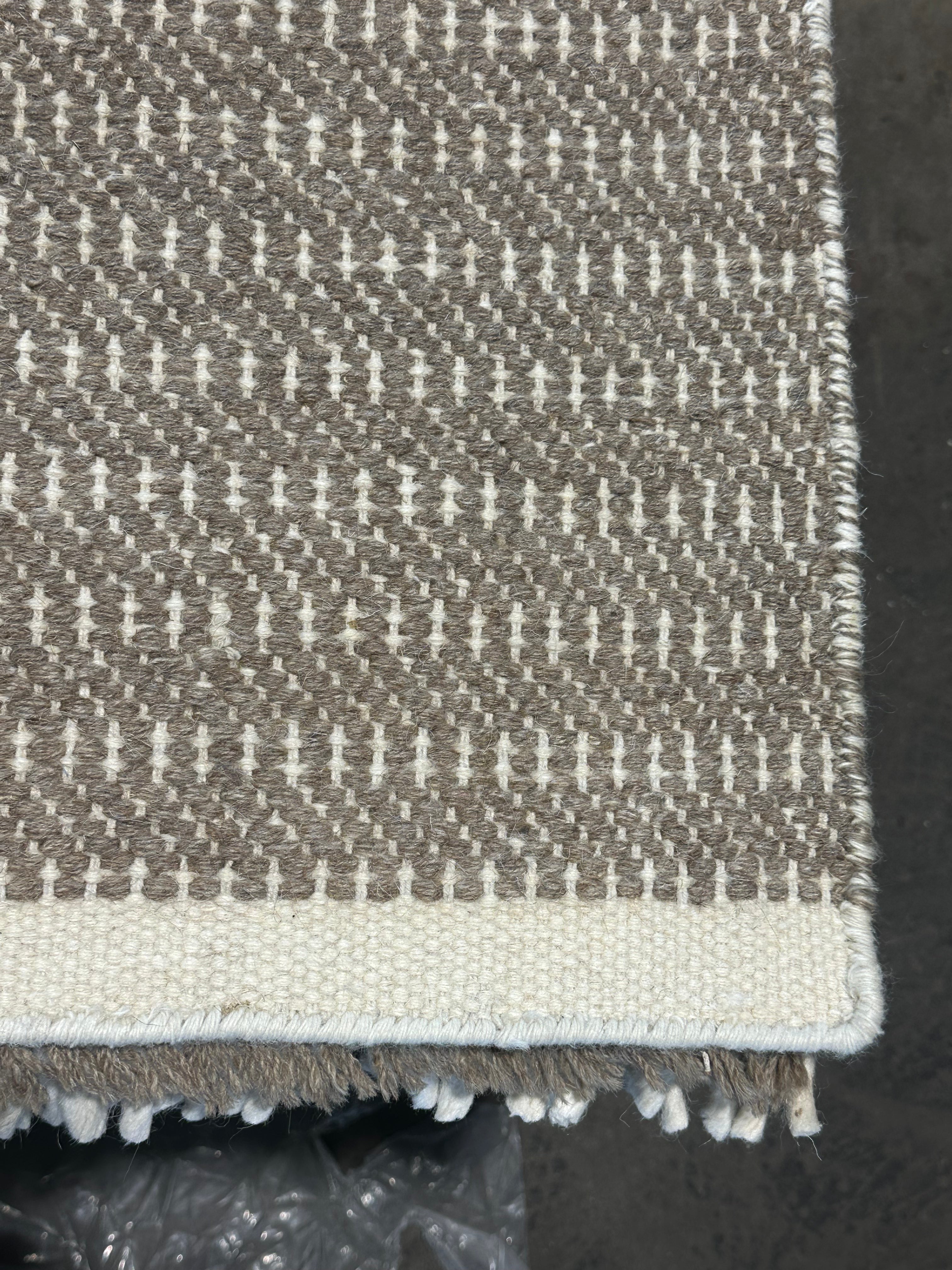 Hakeem Schaumberg 6.9x8.6 Grey Handwoven Modern Rug