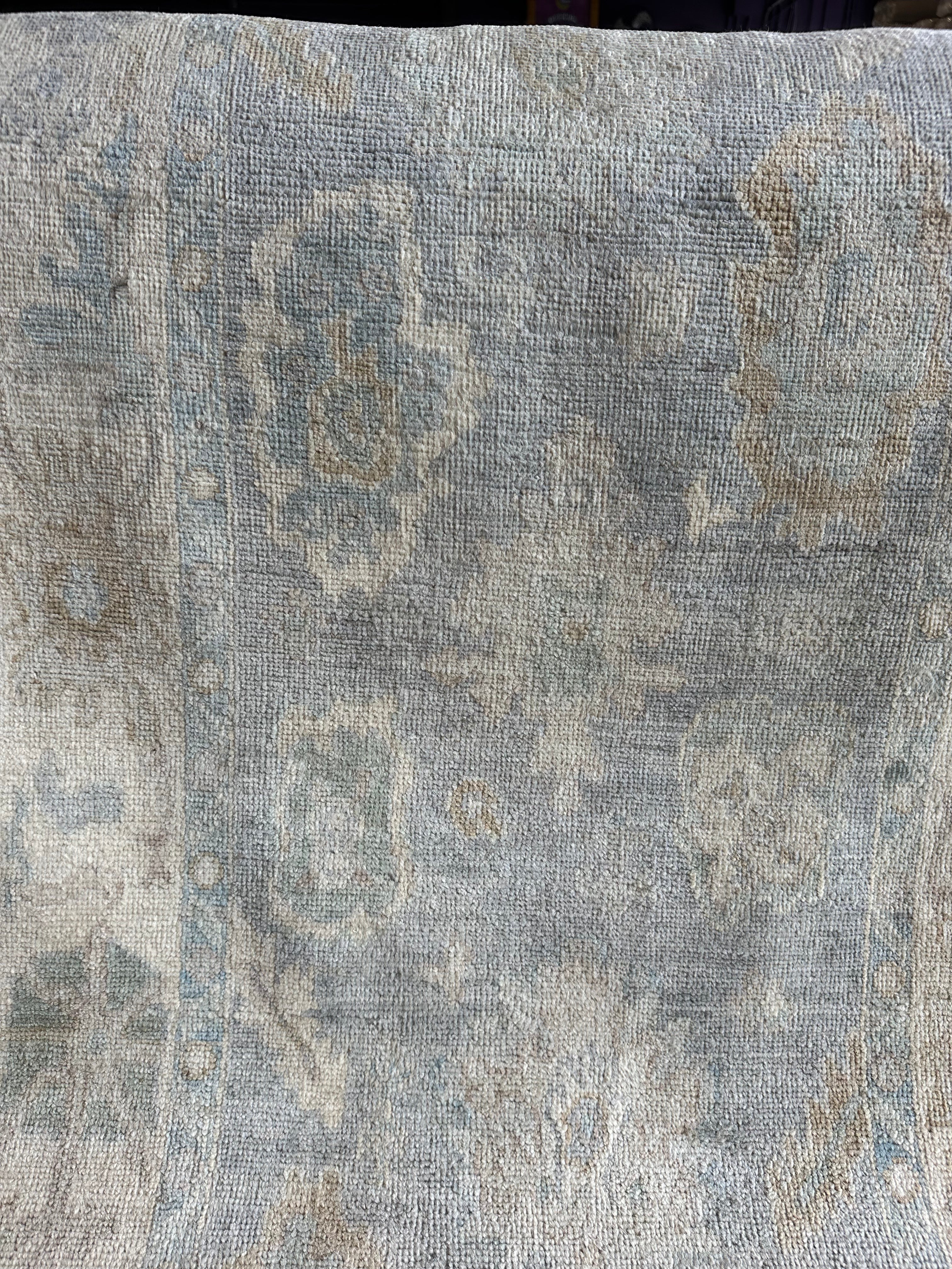 Debra Hale 2.11x23.8 Cream Whitewashed Afghani Oushak Runner