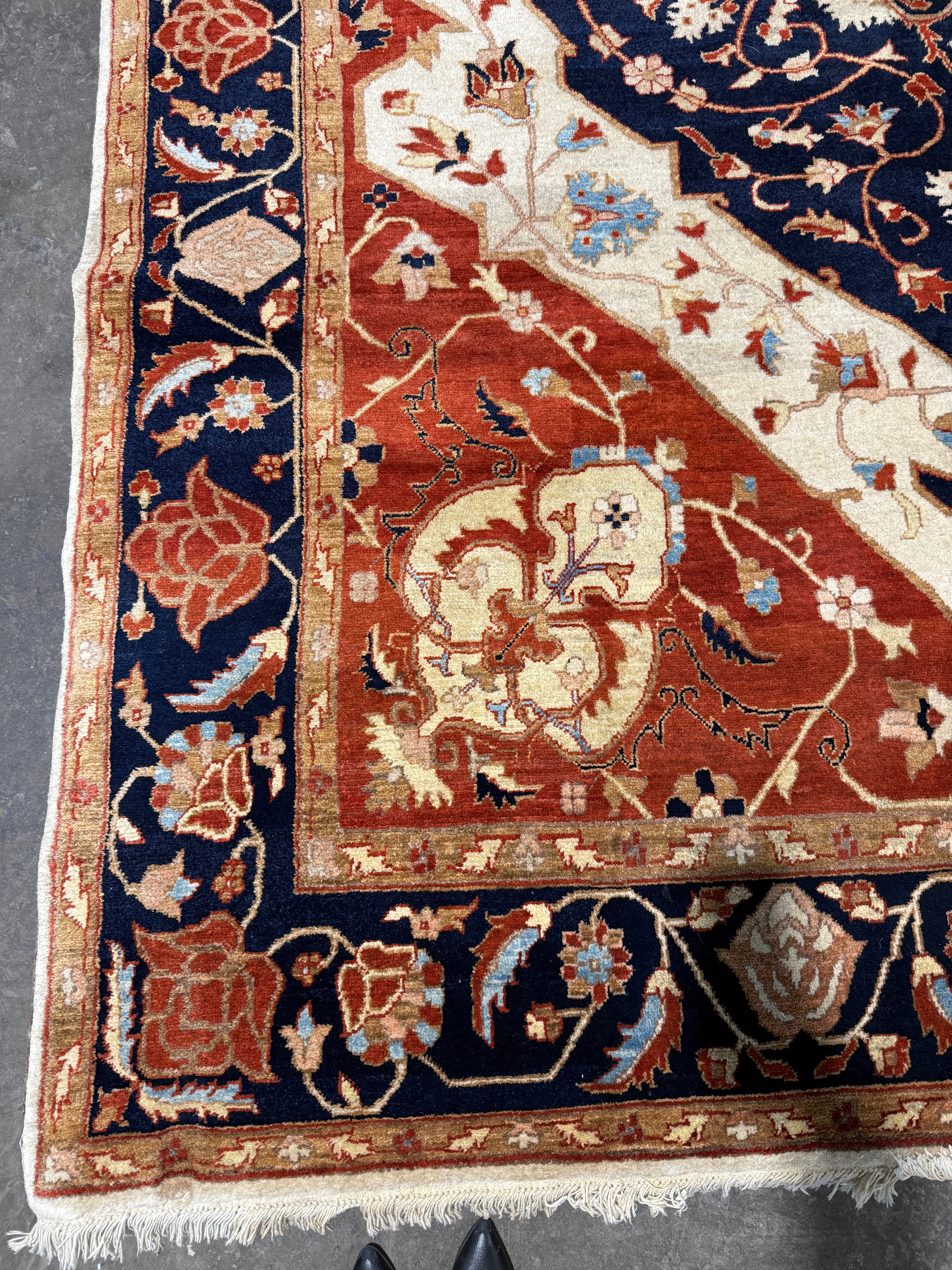 Karen Wheeler 6.2x9.5 Turkish Oushak Red Rug