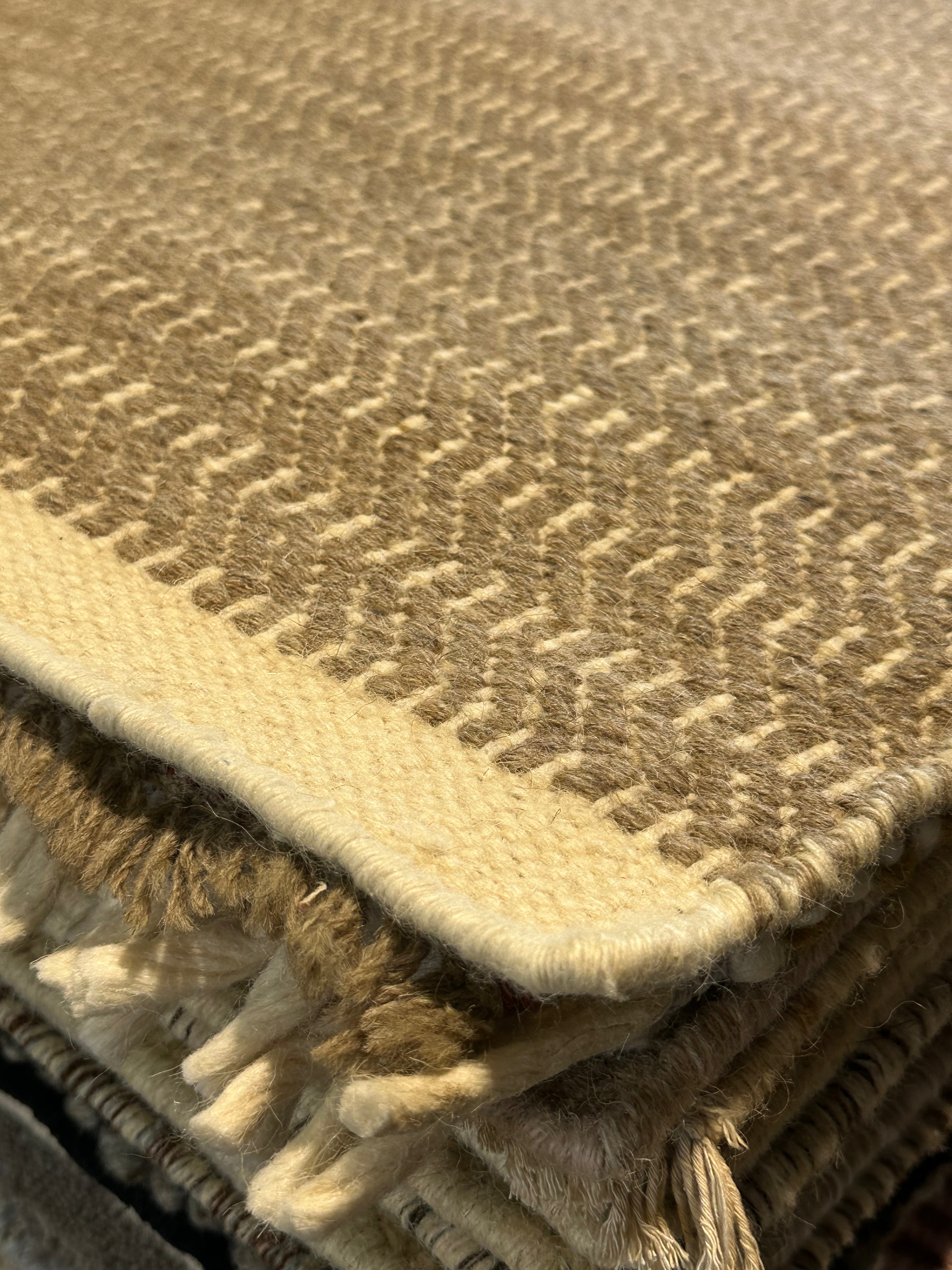 Hakeem Schaumberg 6.9x8.6 Grey Handwoven Modern Rug
