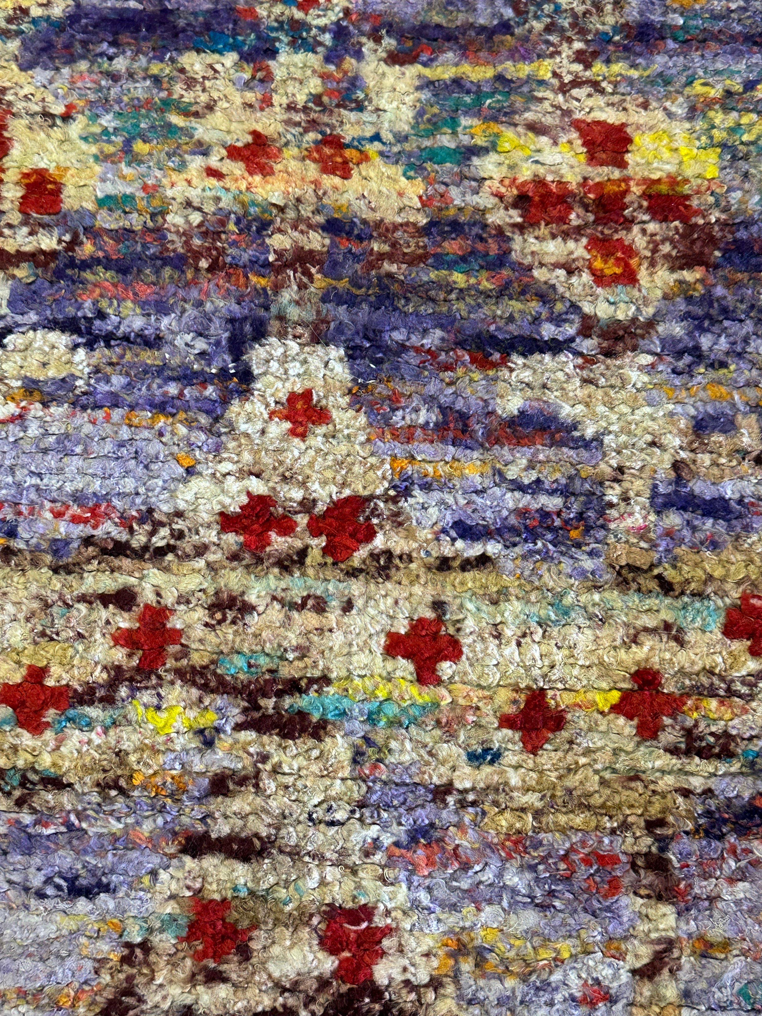 Carlos Sanz Multi-Color 6x8.6 Hand-Knotted Modern Rug