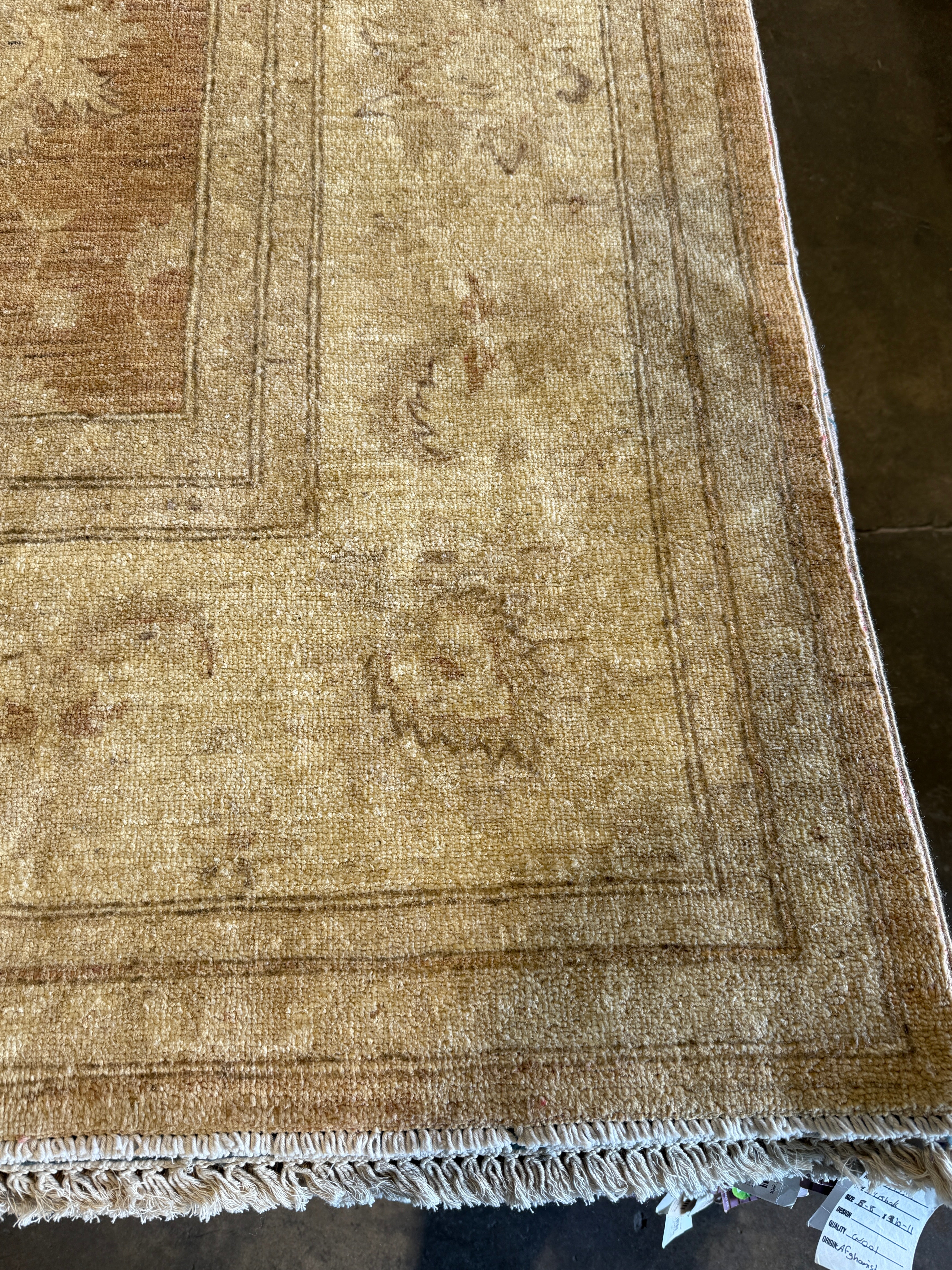 Erica Sinclair 8.11x9.11 Afghani Oushak Cream Rug