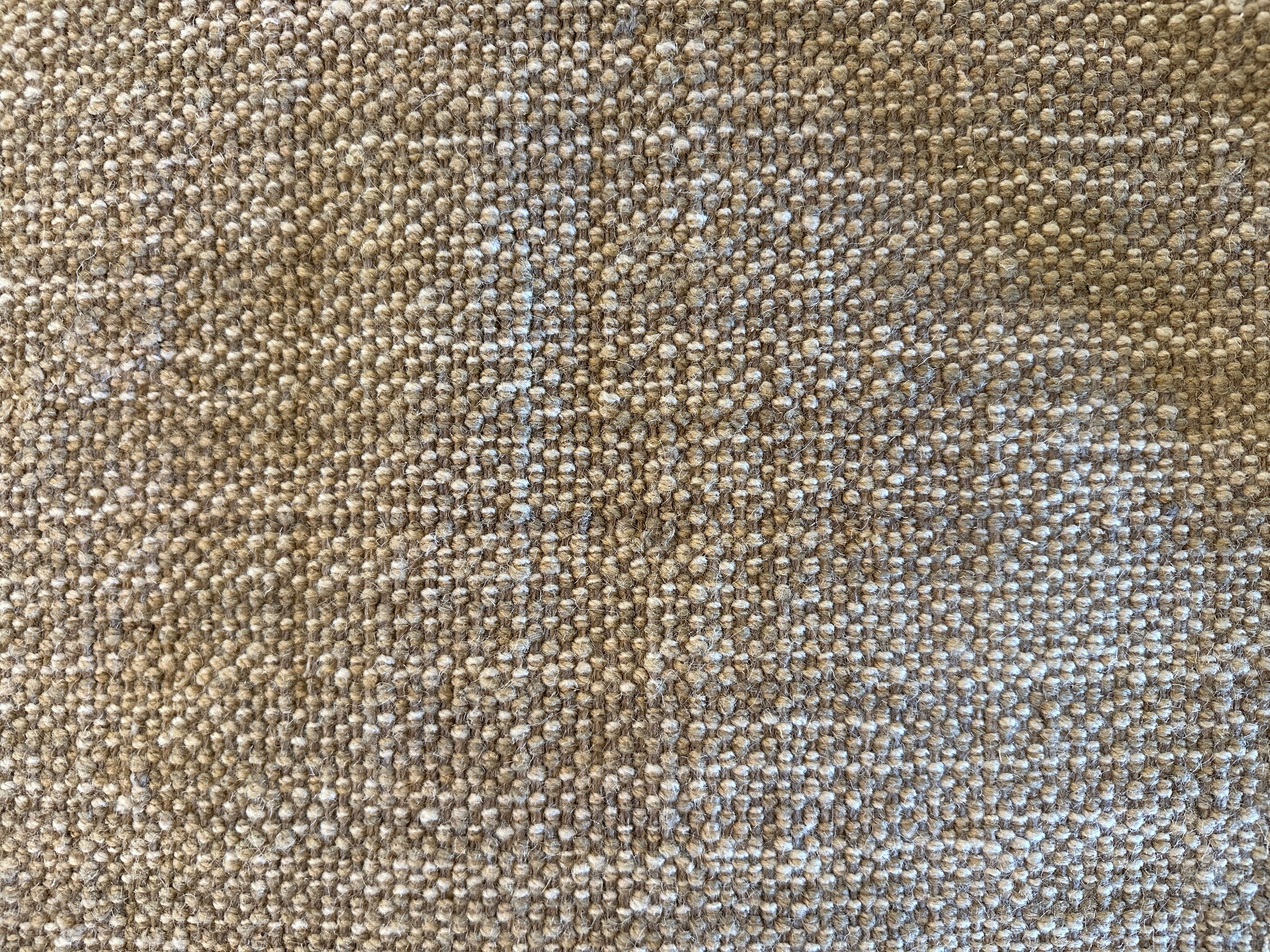 Tom Gilbert 8x10 Hand-Woven Durrie Textured Beige