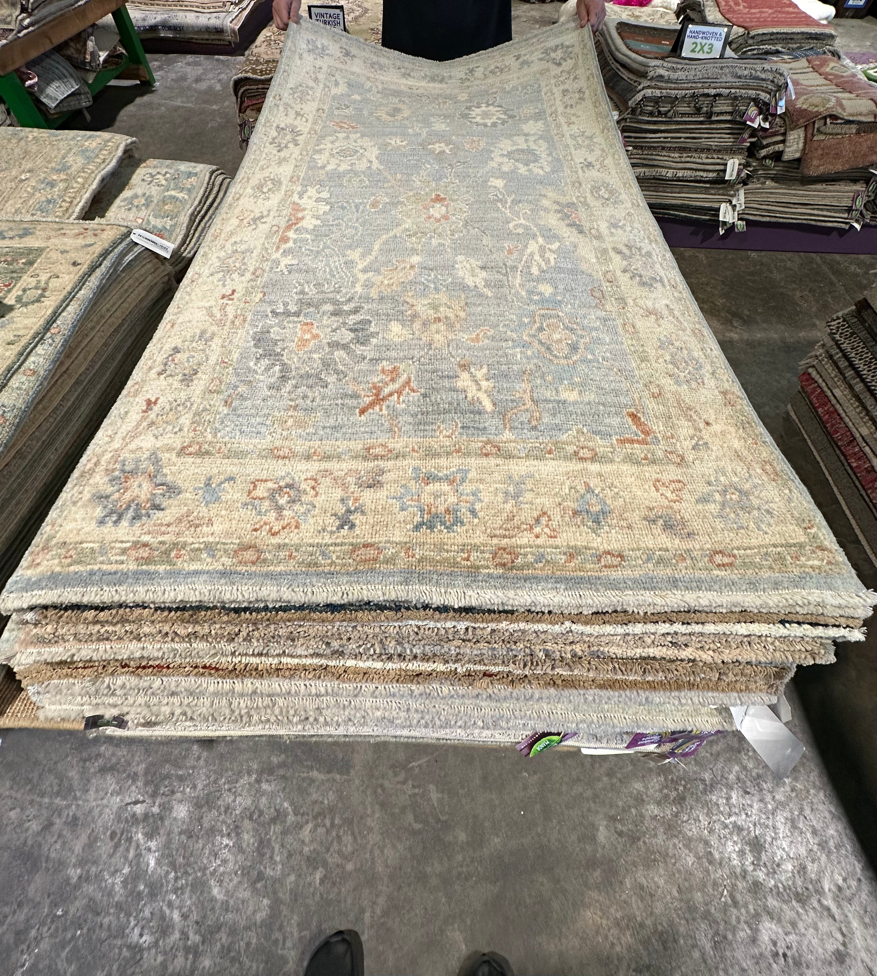 Paddy Paddison 2.11x5.4 Afghani Whitewashed Oushak