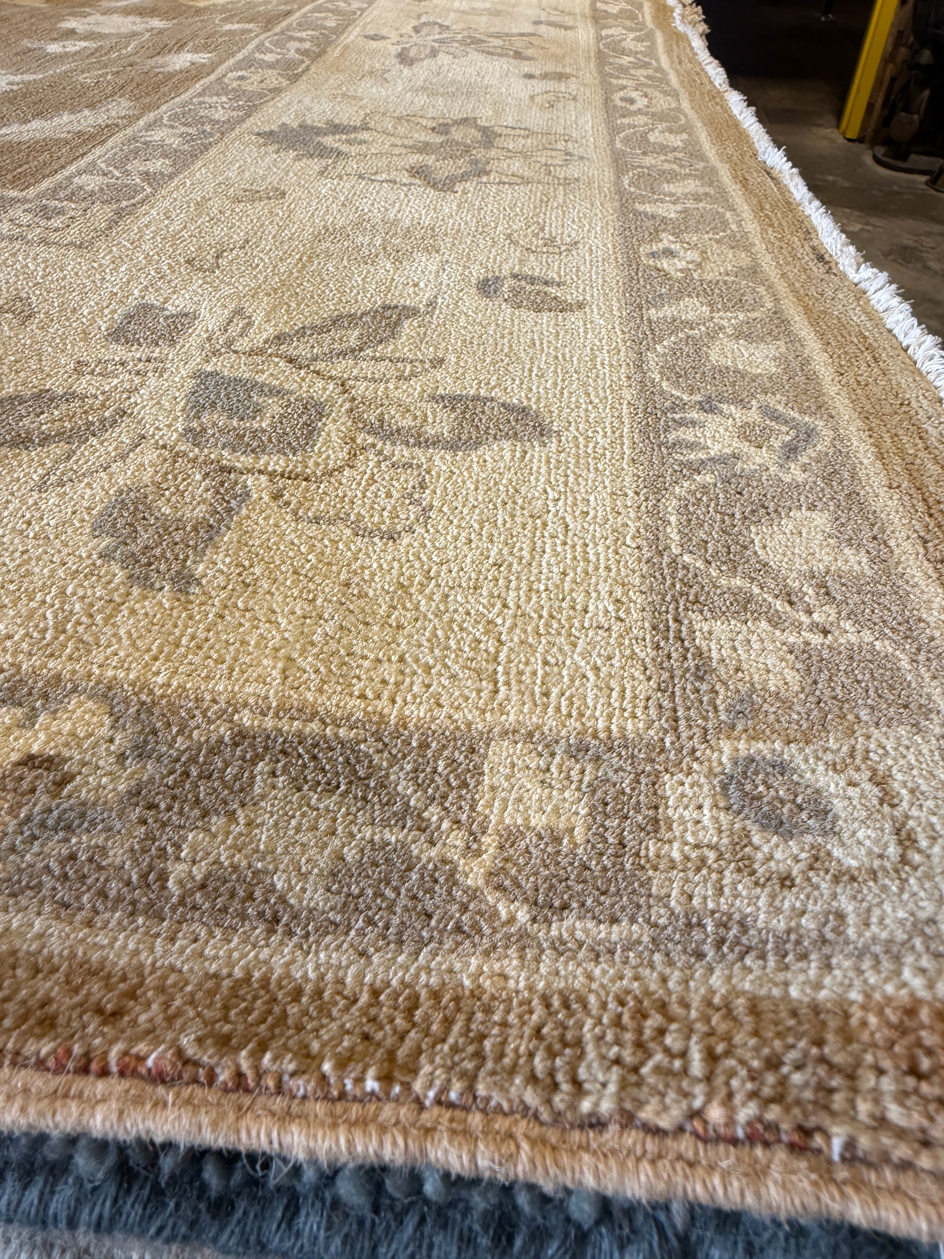 Cara Buono 8x9.8 Afghani Oushak Brown Rug