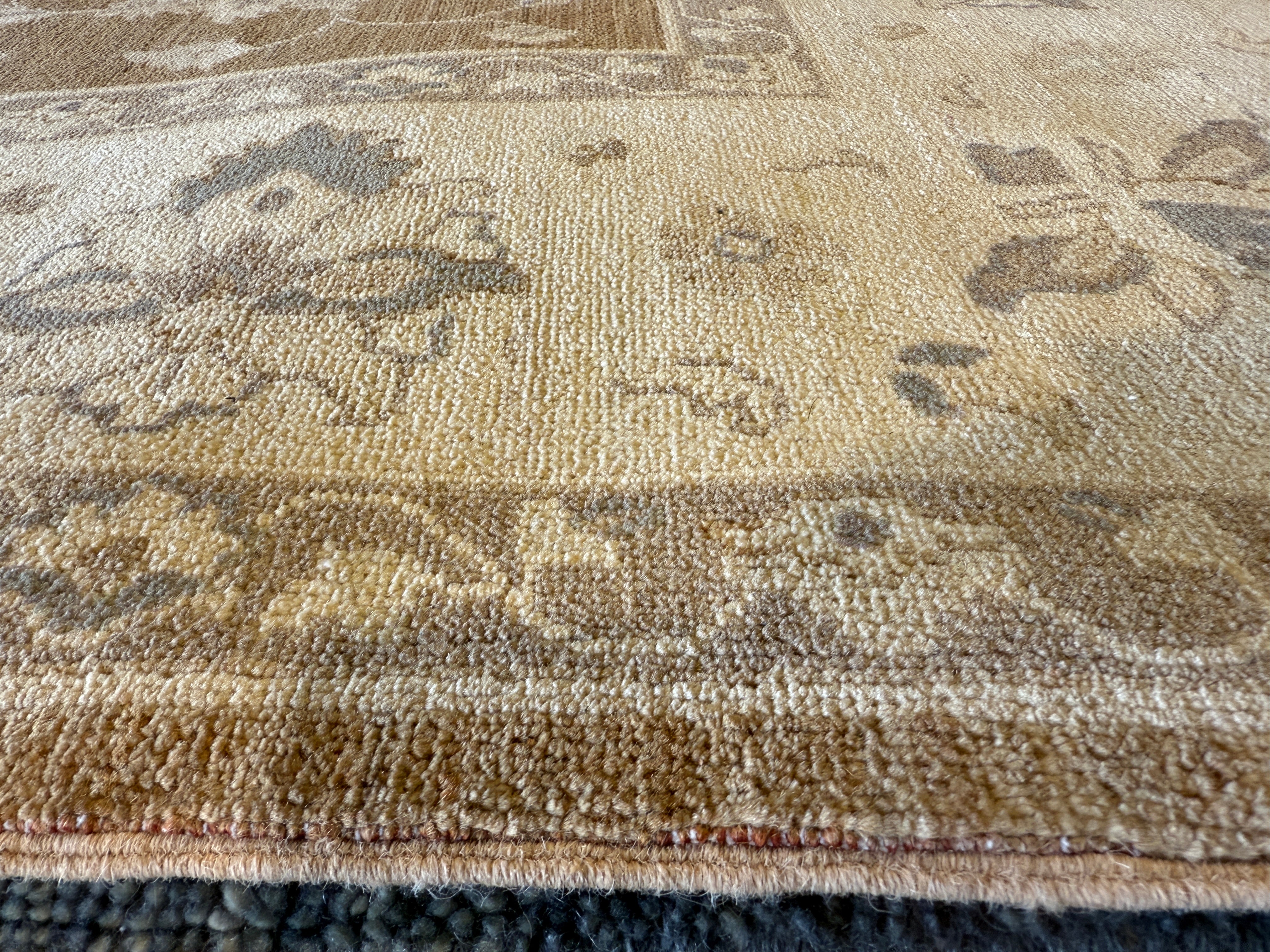 Cara Buono 8x9.8 Afghani Oushak Brown Rug