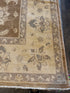 Cara Buono 8x9.8 Afghani Oushak Brown Rug