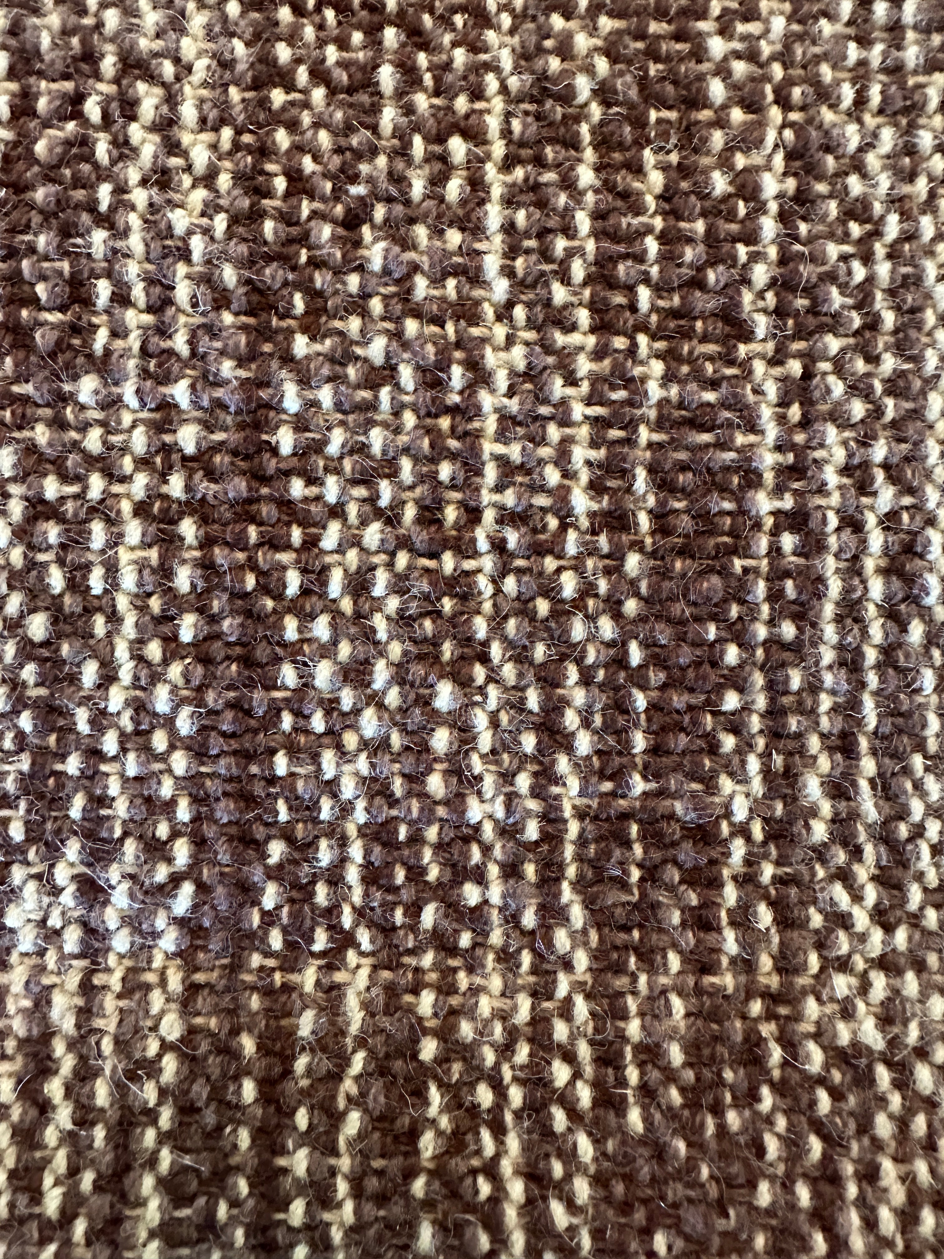 David Robert 8x10 Hand-Woven Durrie Textured Brown