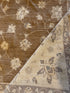 Cara Buono 8x9.8 Afghani Oushak Brown Rug