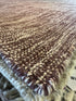 David Robert 8x10 Hand-Woven Durrie Textured Brown