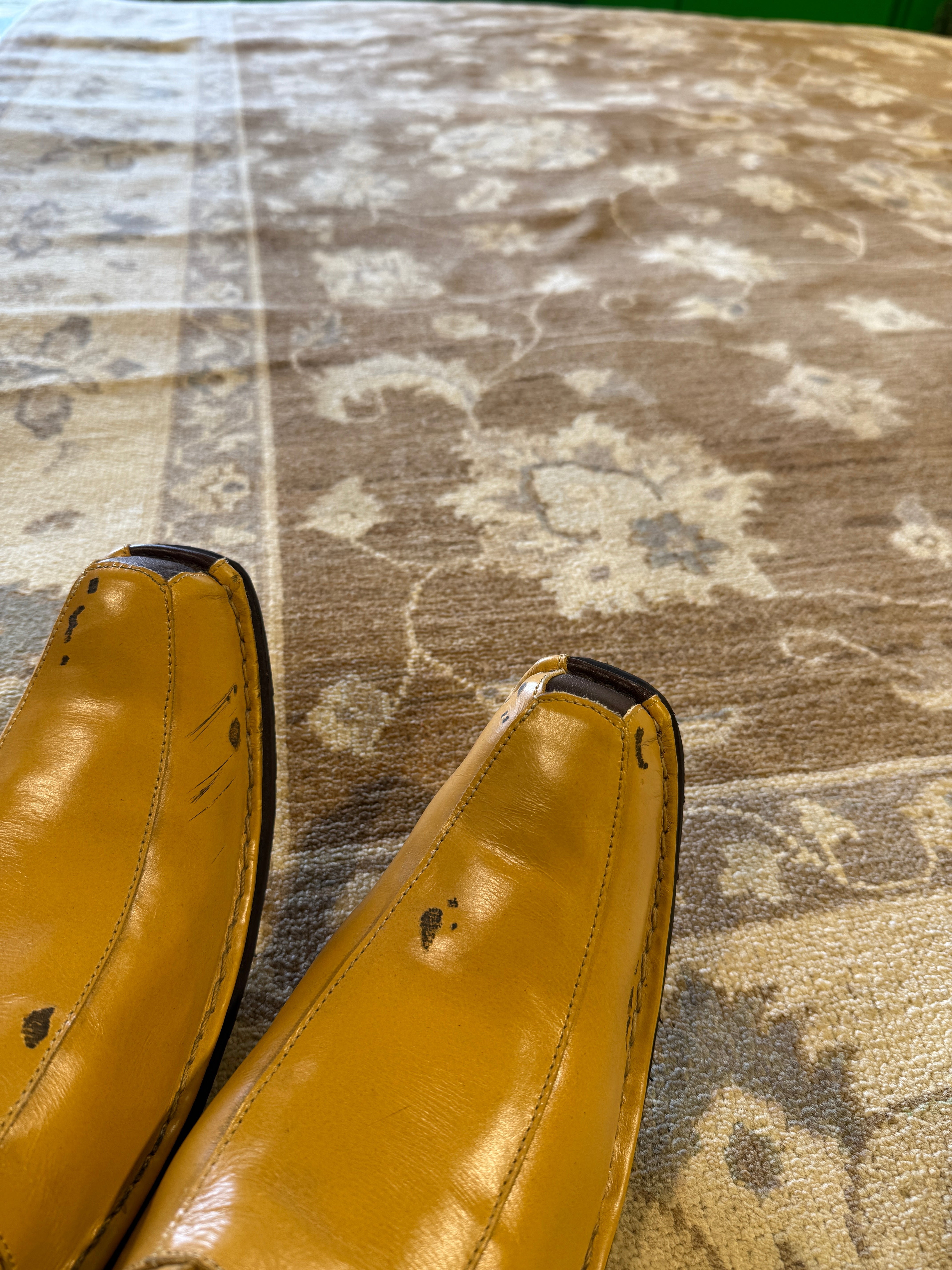 Cara Buono 8x9.8 Afghani Oushak Brown Rug