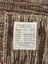 David Robert 8x10 Hand-Woven Durrie Textured Brown