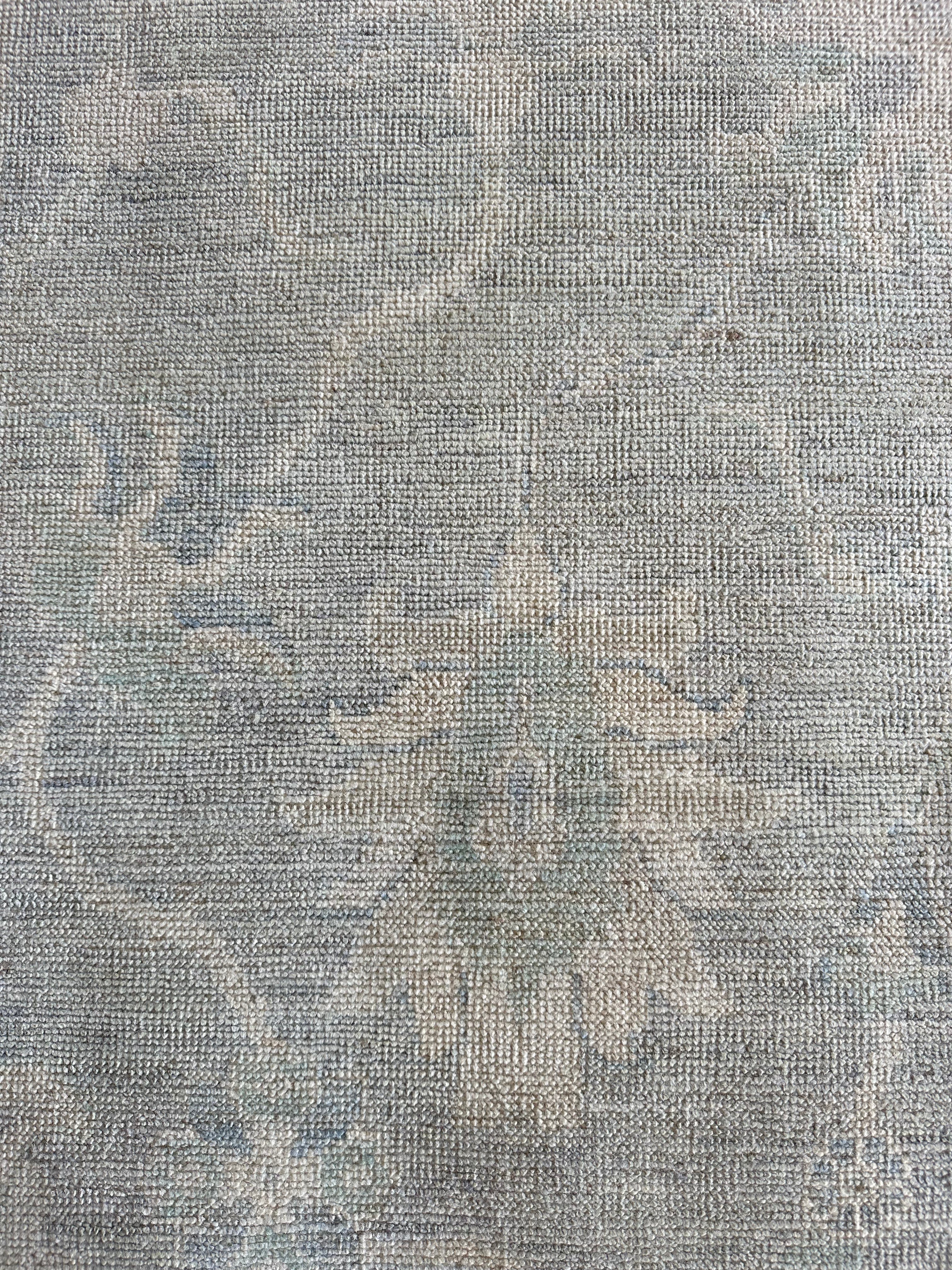 Jennifer Reddon 2.11x17.8 Blue Green Whitewashed Afghani Oushak Runner