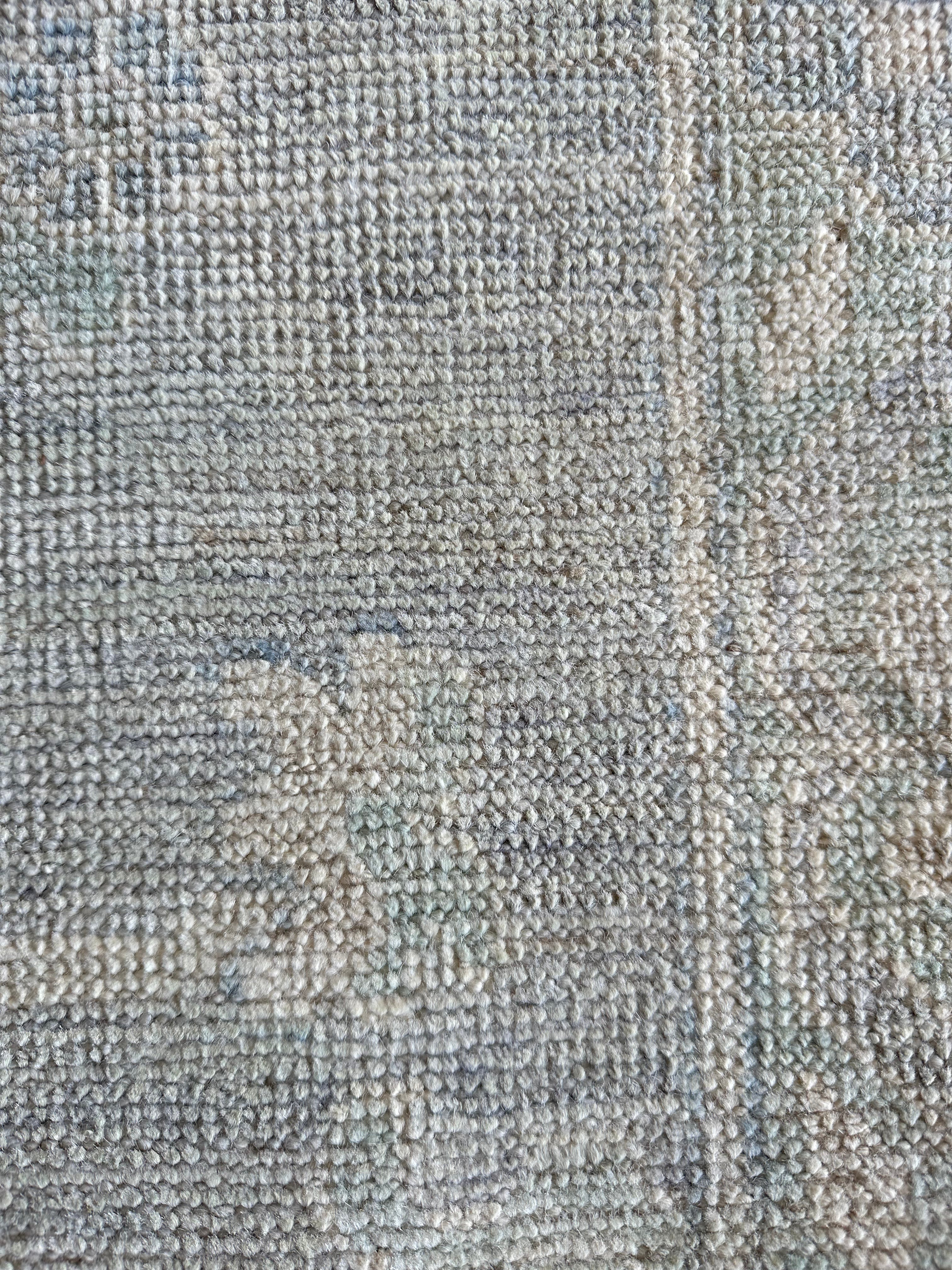 Jennifer Reddon 2.11x17.8 Blue Green Whitewashed Afghani Oushak Runner