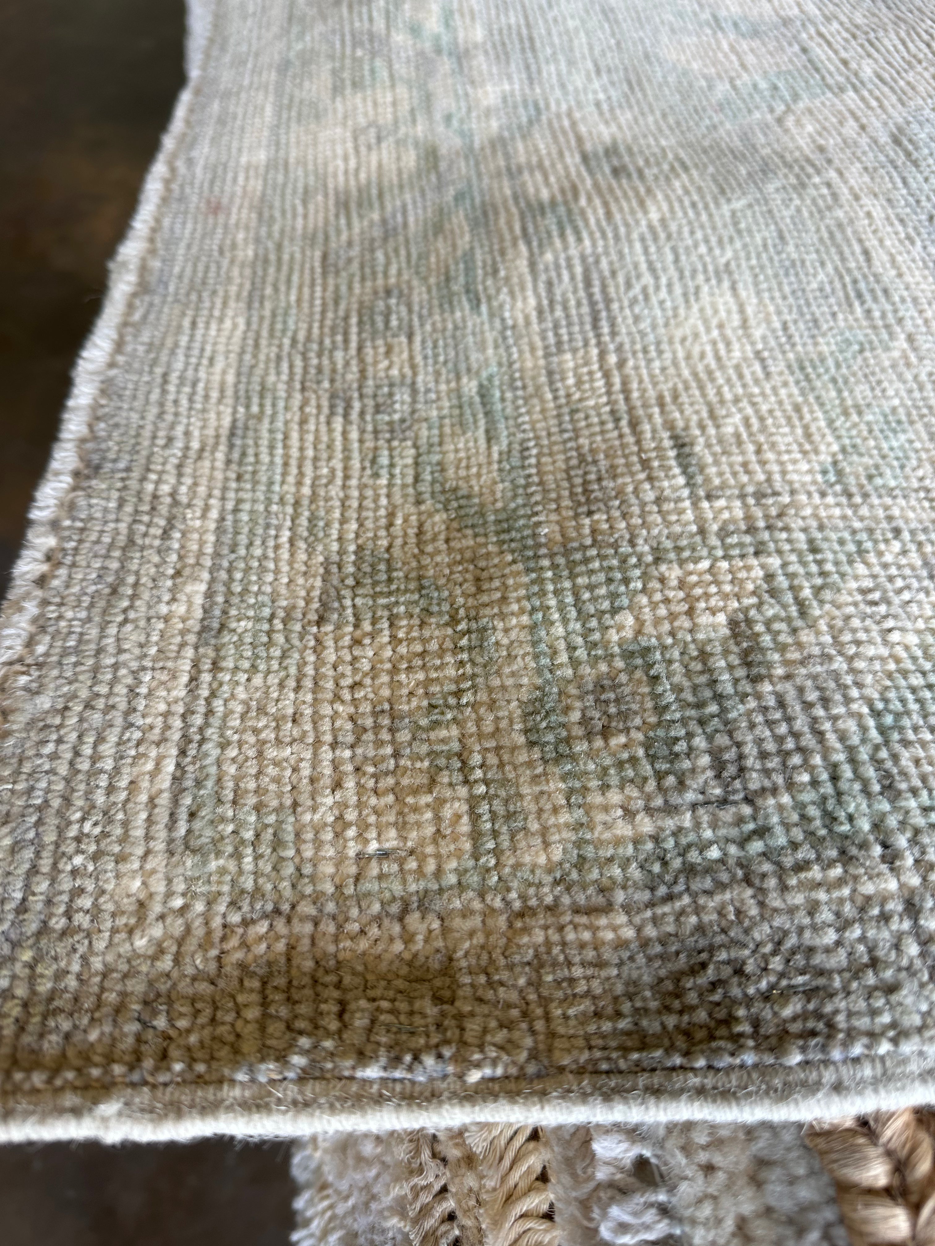 Jennifer Reddon 2.11x17.8 Blue Green Whitewashed Afghani Oushak Runner