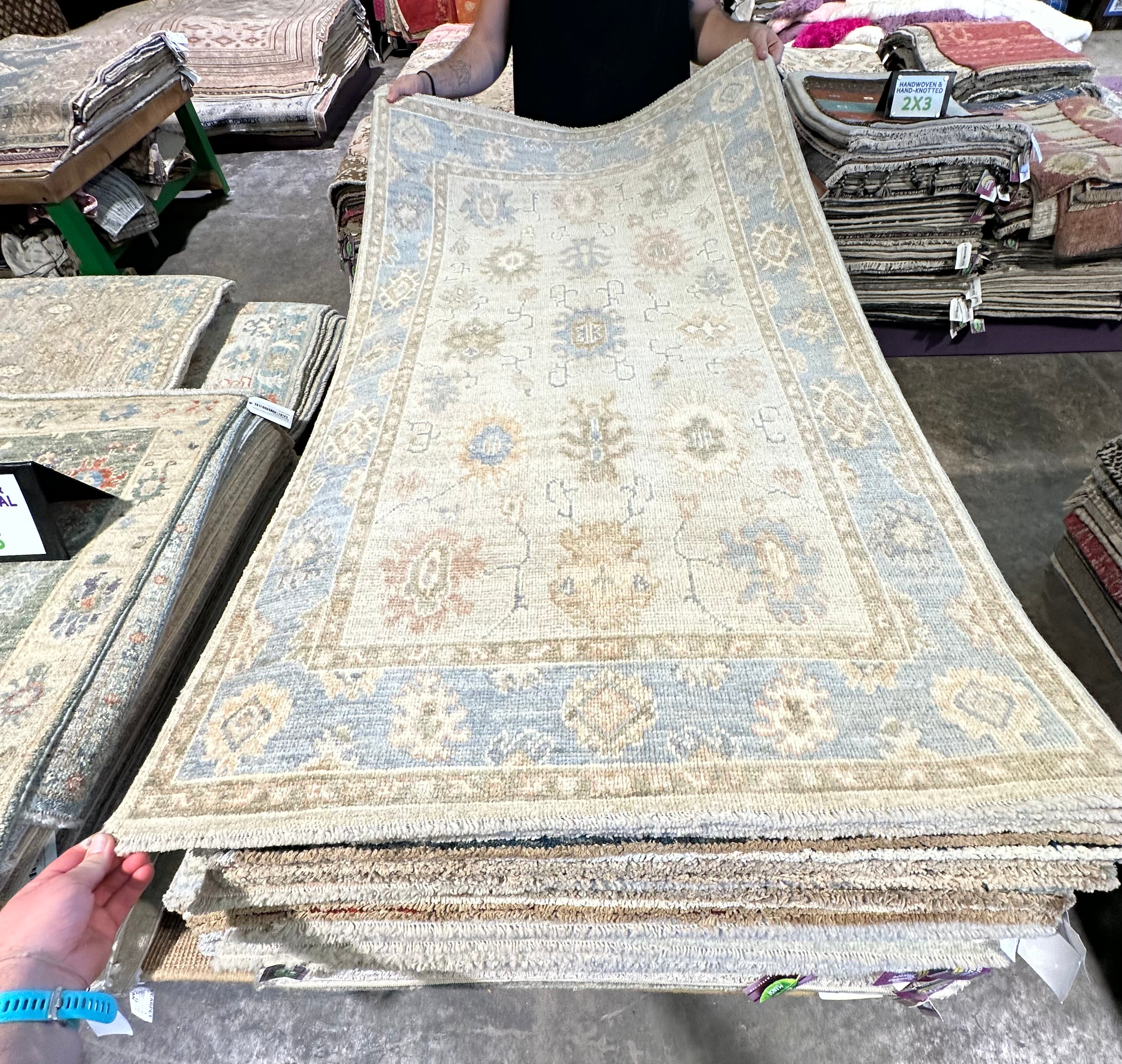 Rebecca Fairhurst 3x5 Afghani Whitewashed Oushak