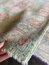Rachel Mathews 3x11 Teal Red Whitewashed Afghani Oushak Runner